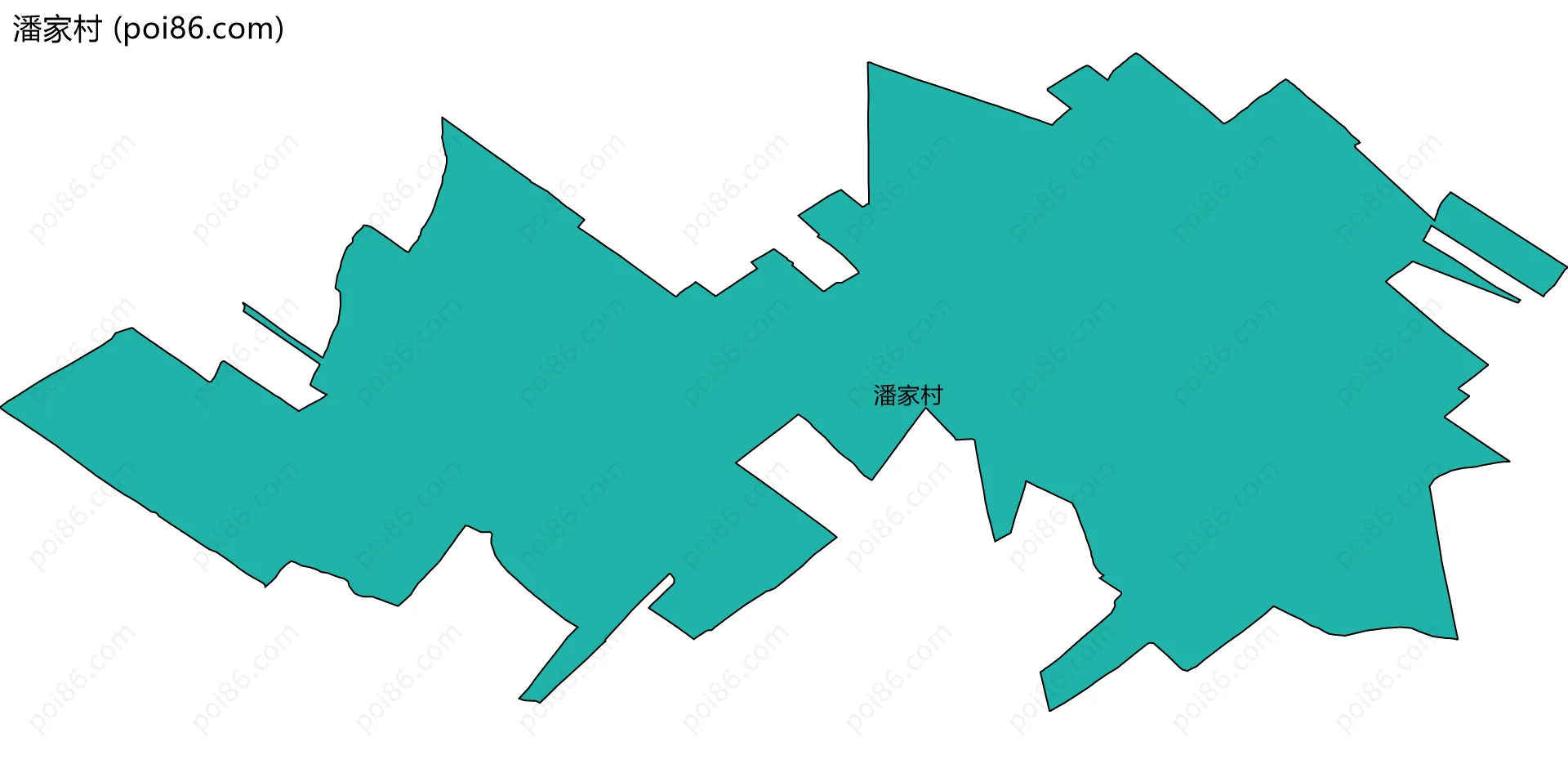 潘家村边界地图