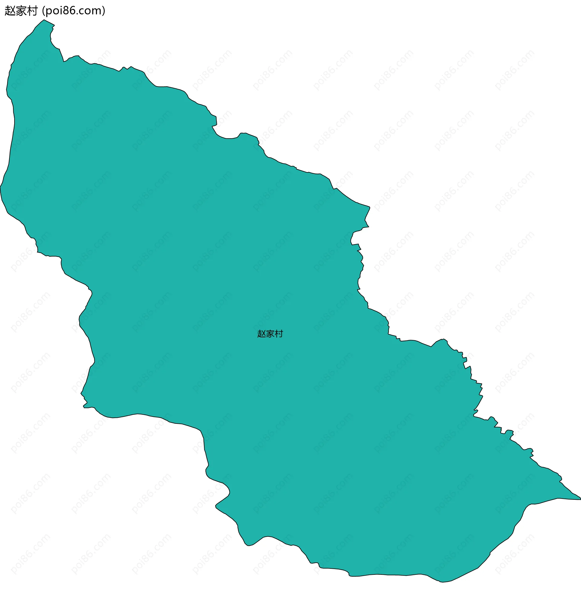 赵家村边界地图