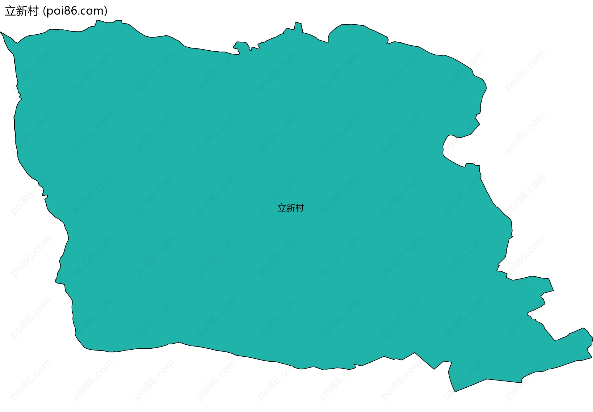 立新村边界地图