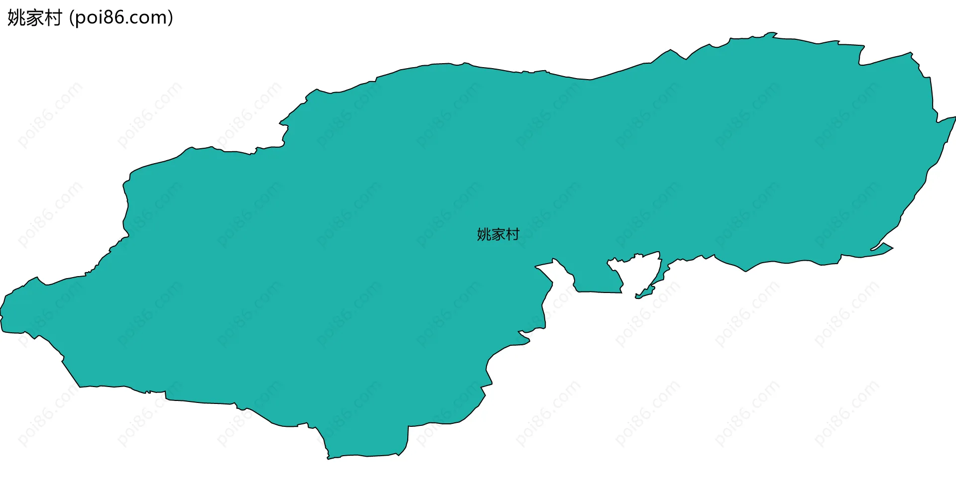 姚家村边界地图