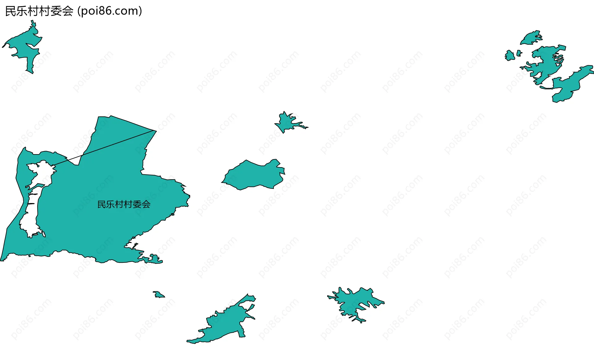 民乐村村委会边界地图
