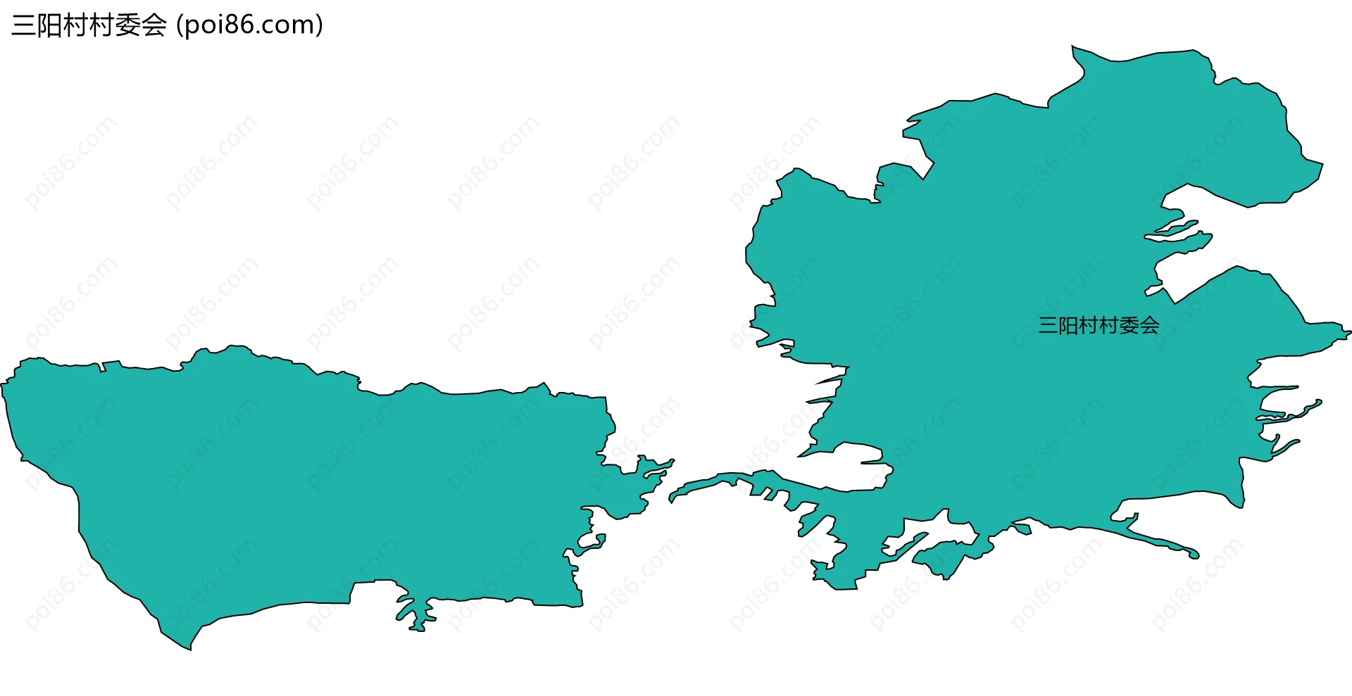 三阳村村委会边界地图