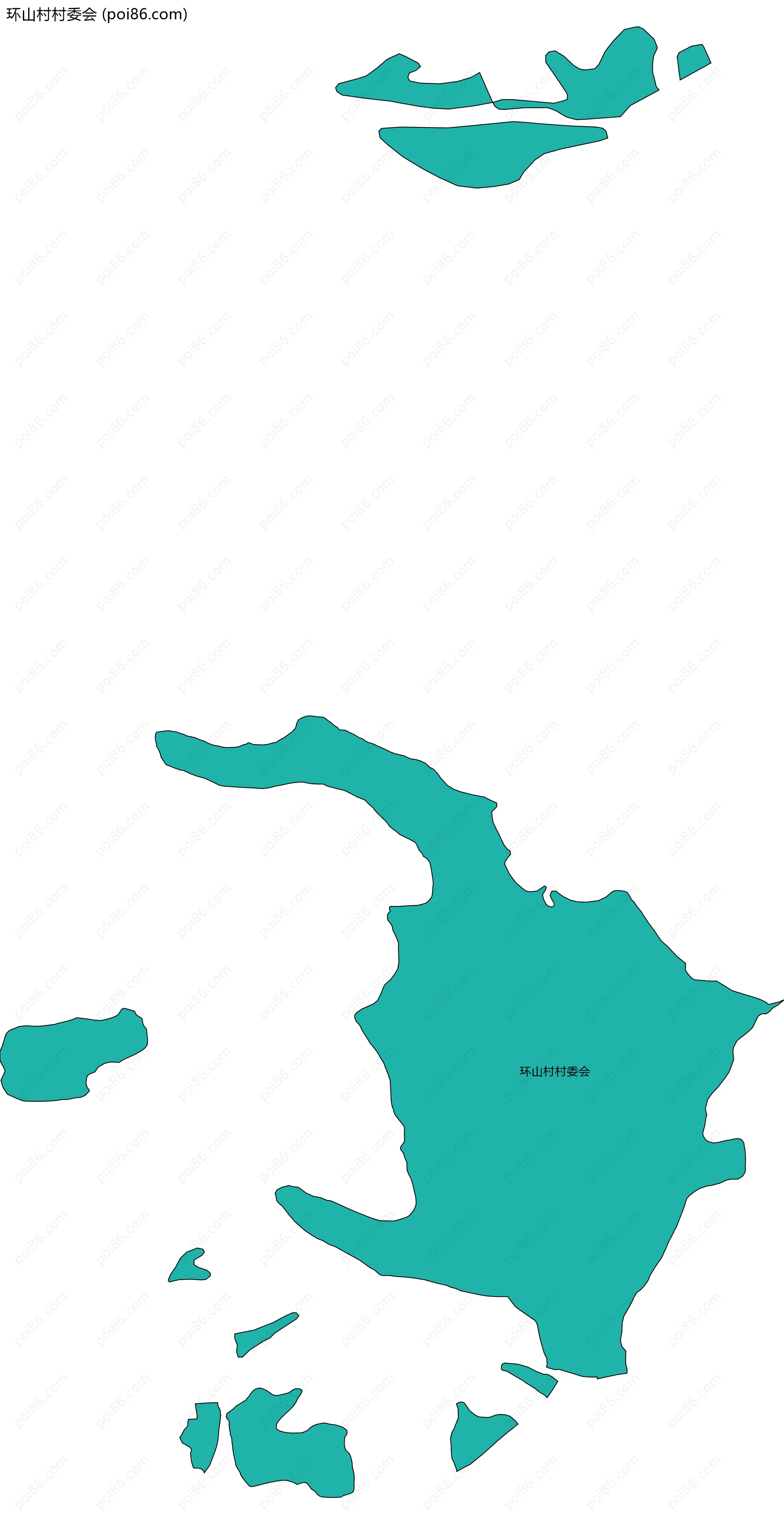 环山村村委会边界地图