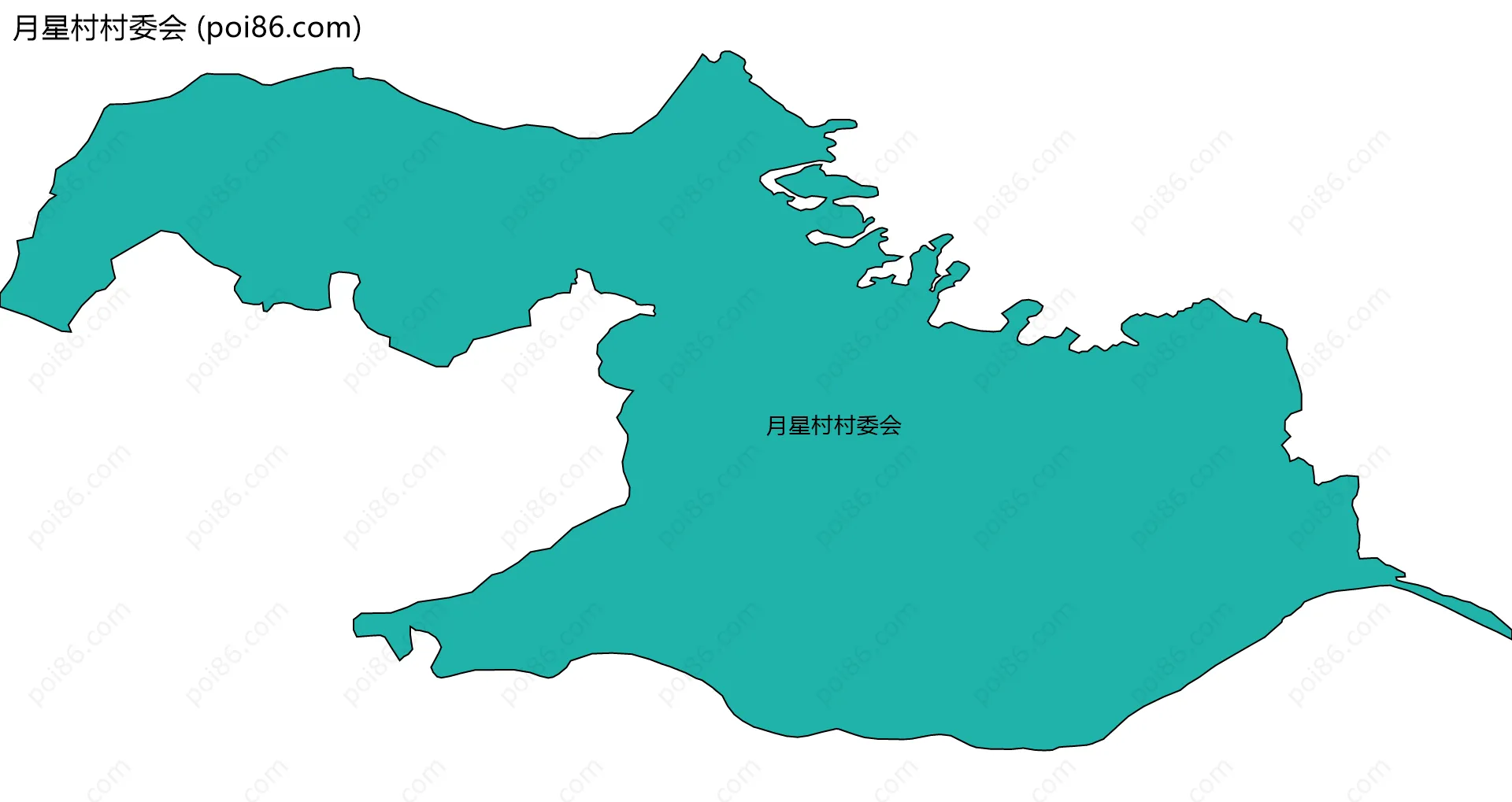 月星村村委会边界地图