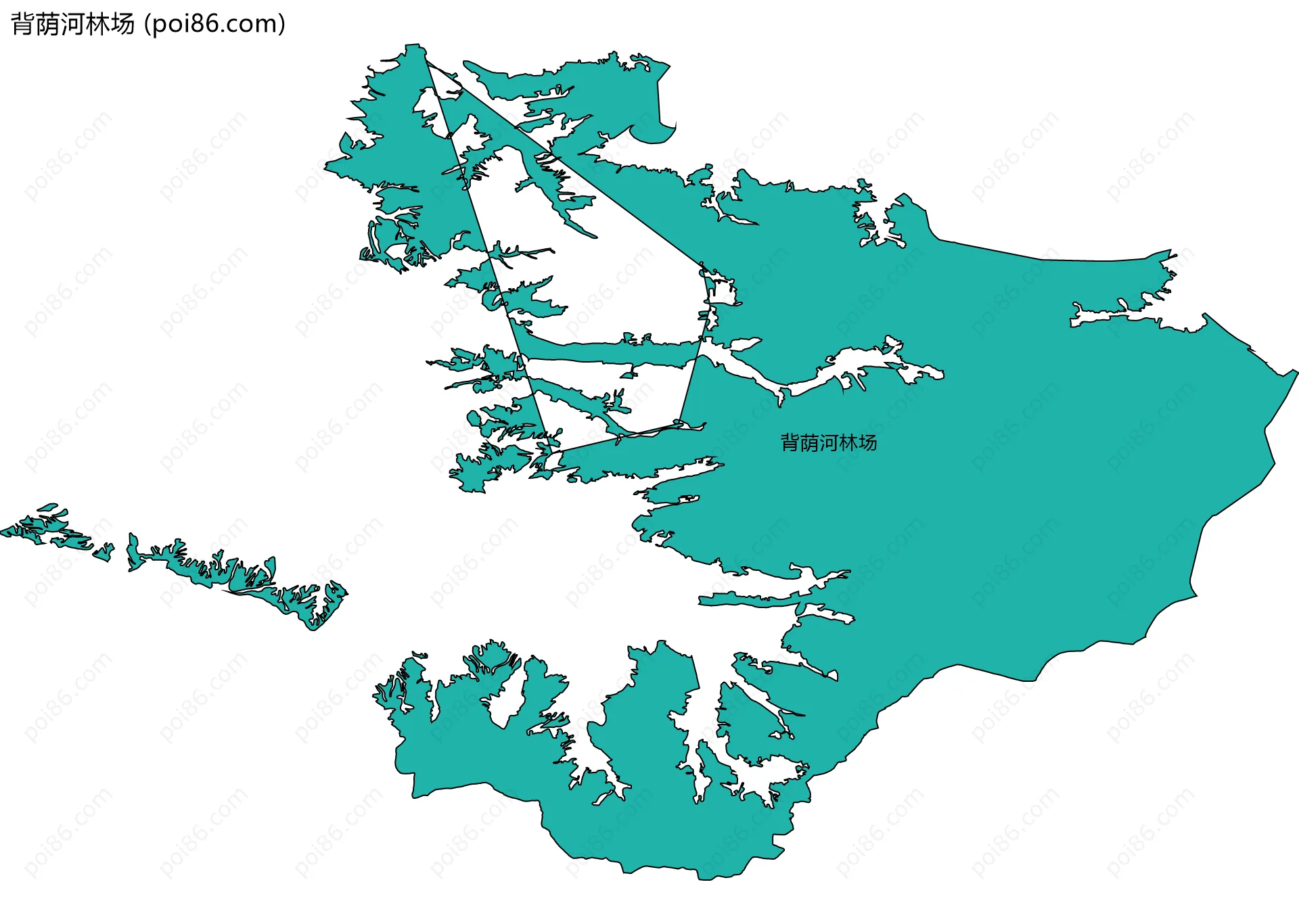 背荫河林场边界地图