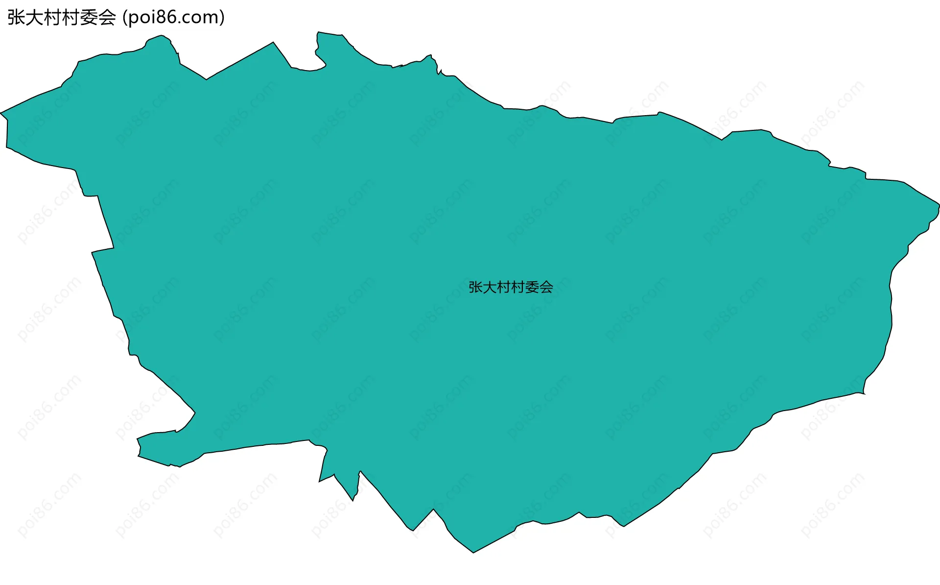 张大村村委会边界地图