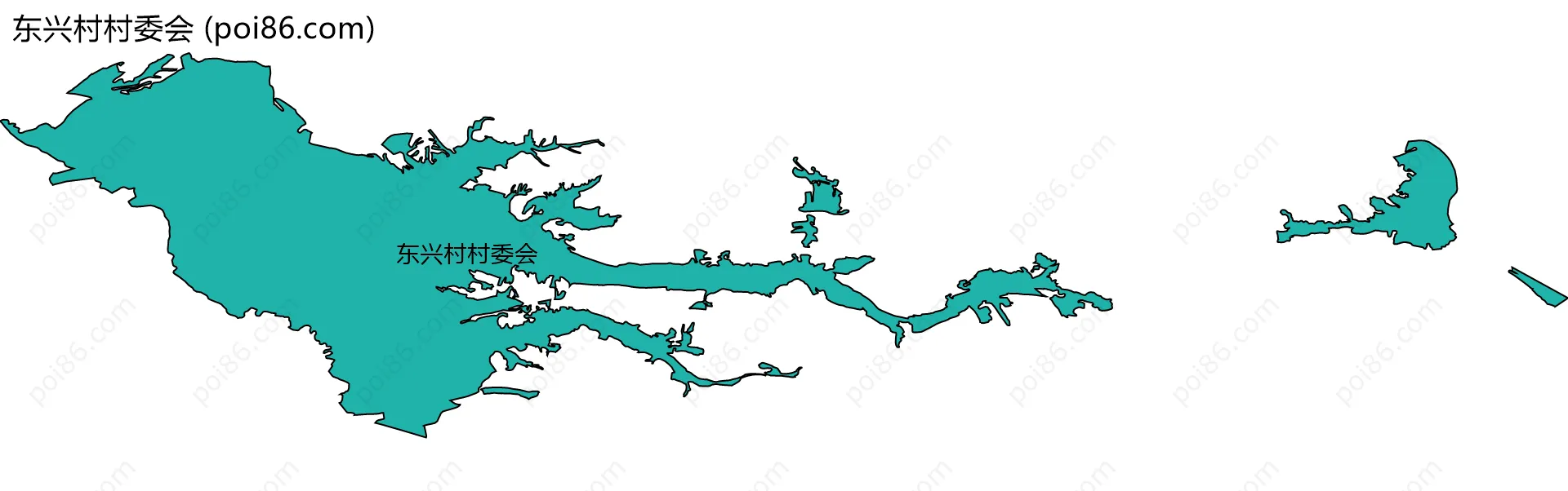 东兴村村委会边界地图