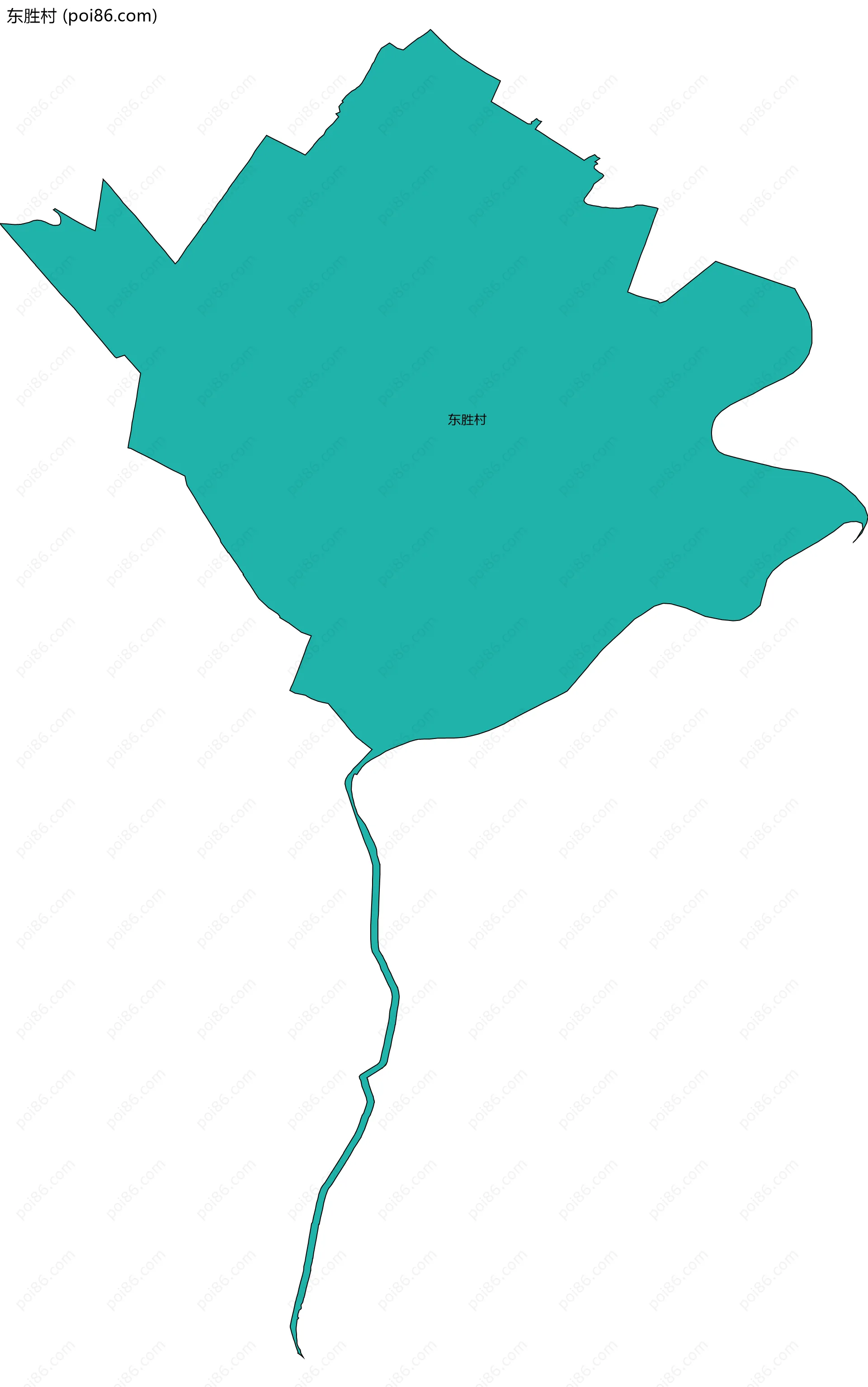 东胜村边界地图