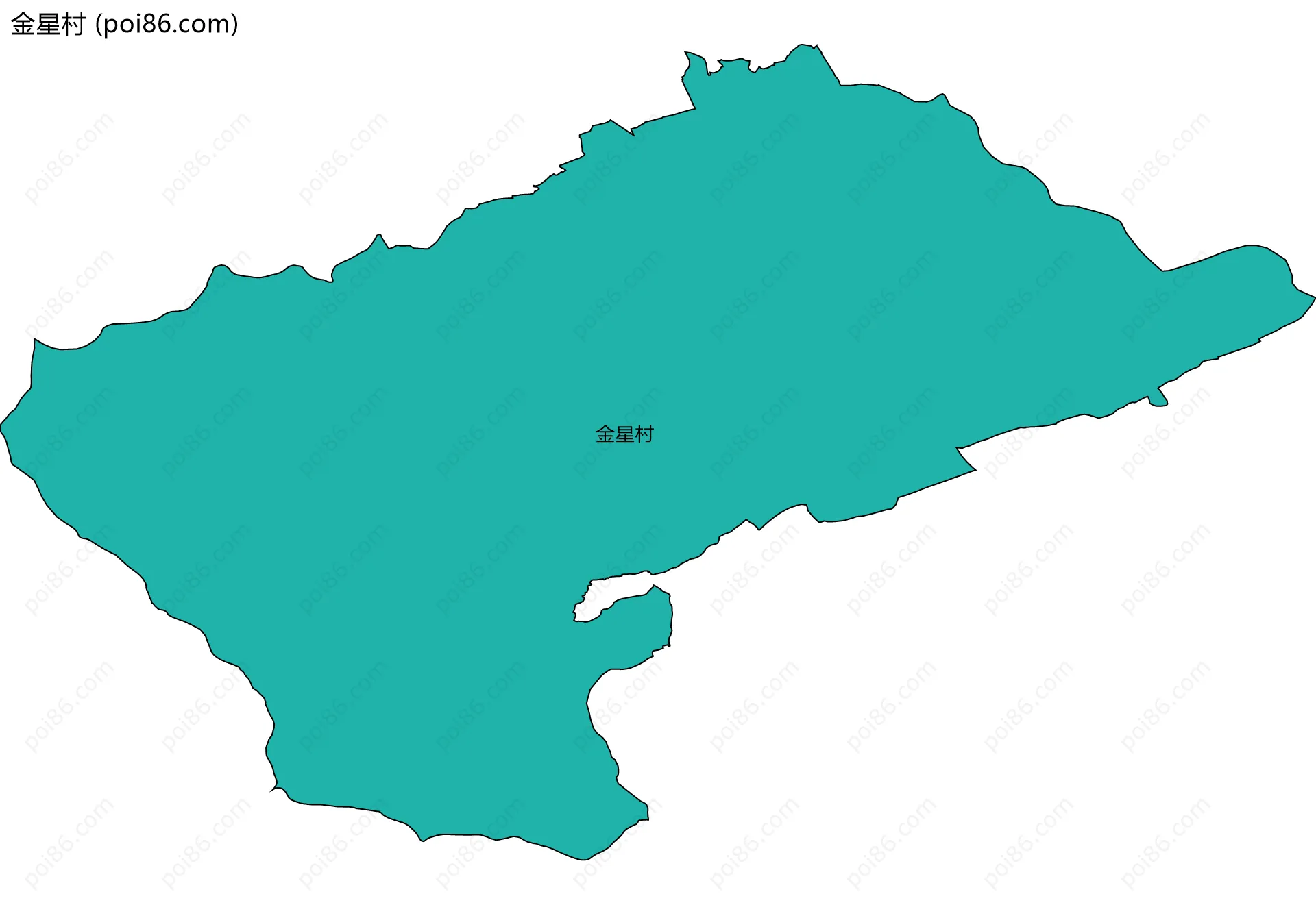 金星村边界地图