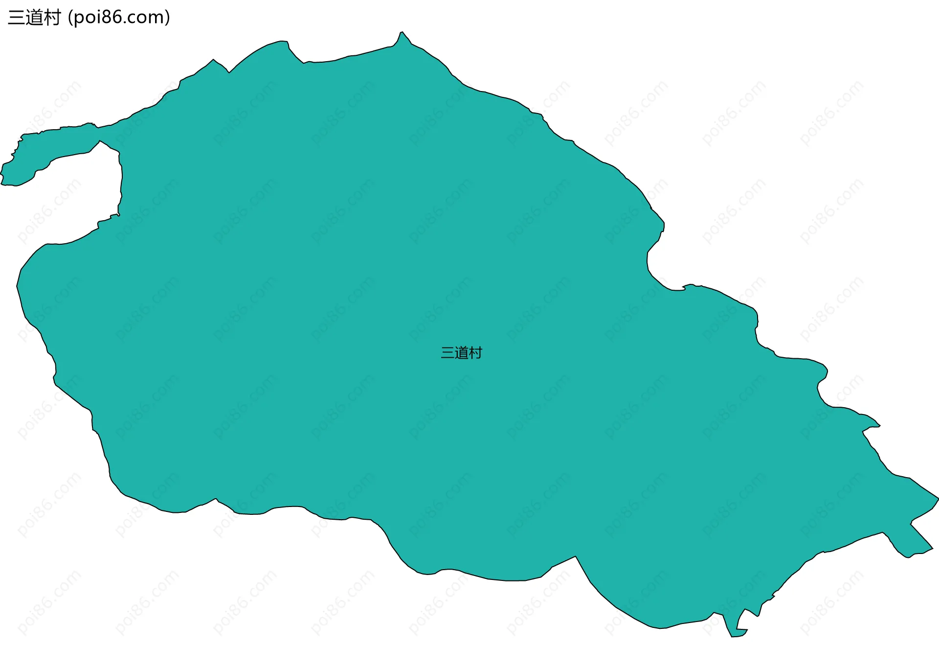 三道村边界地图