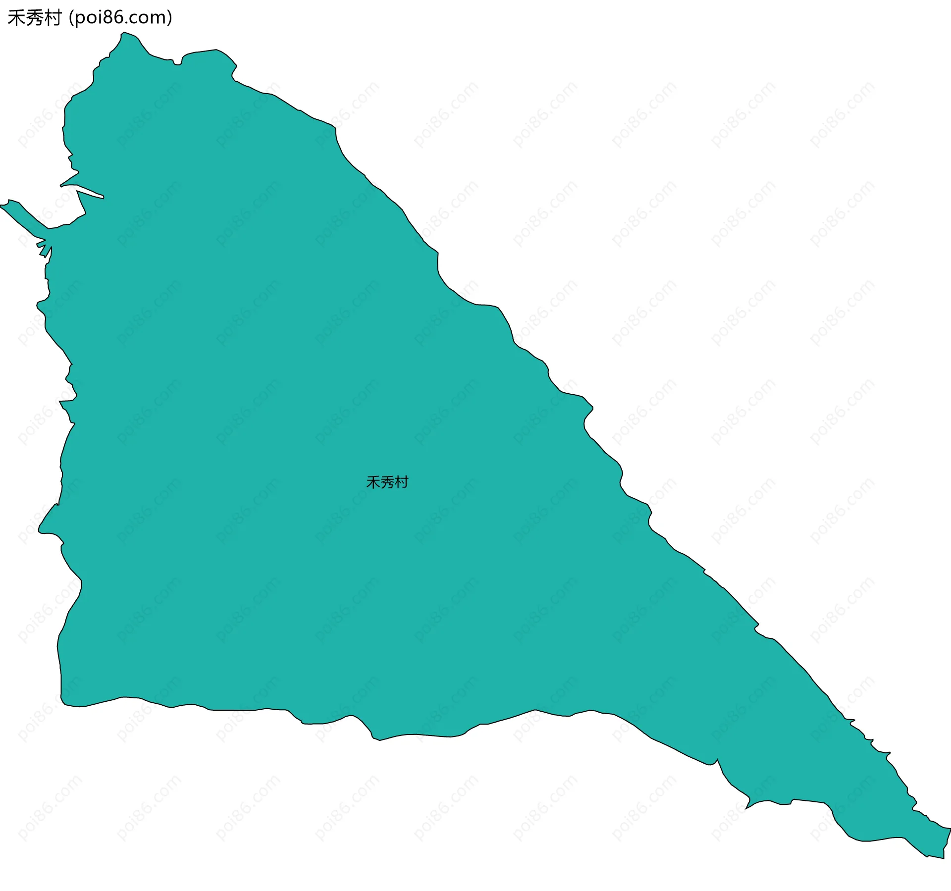 禾秀村边界地图