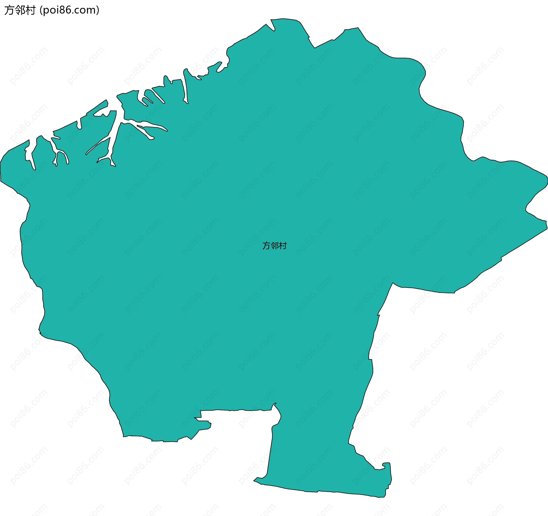 方邻村边界地图