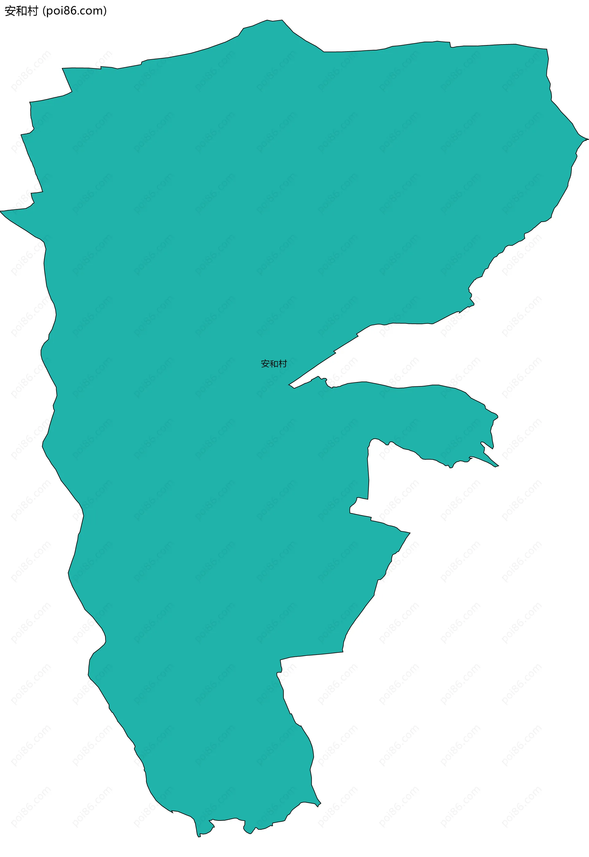 安和村边界地图