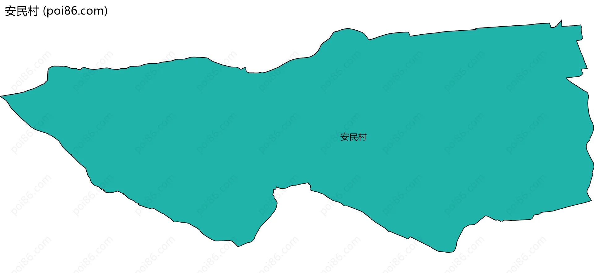 安民村边界地图