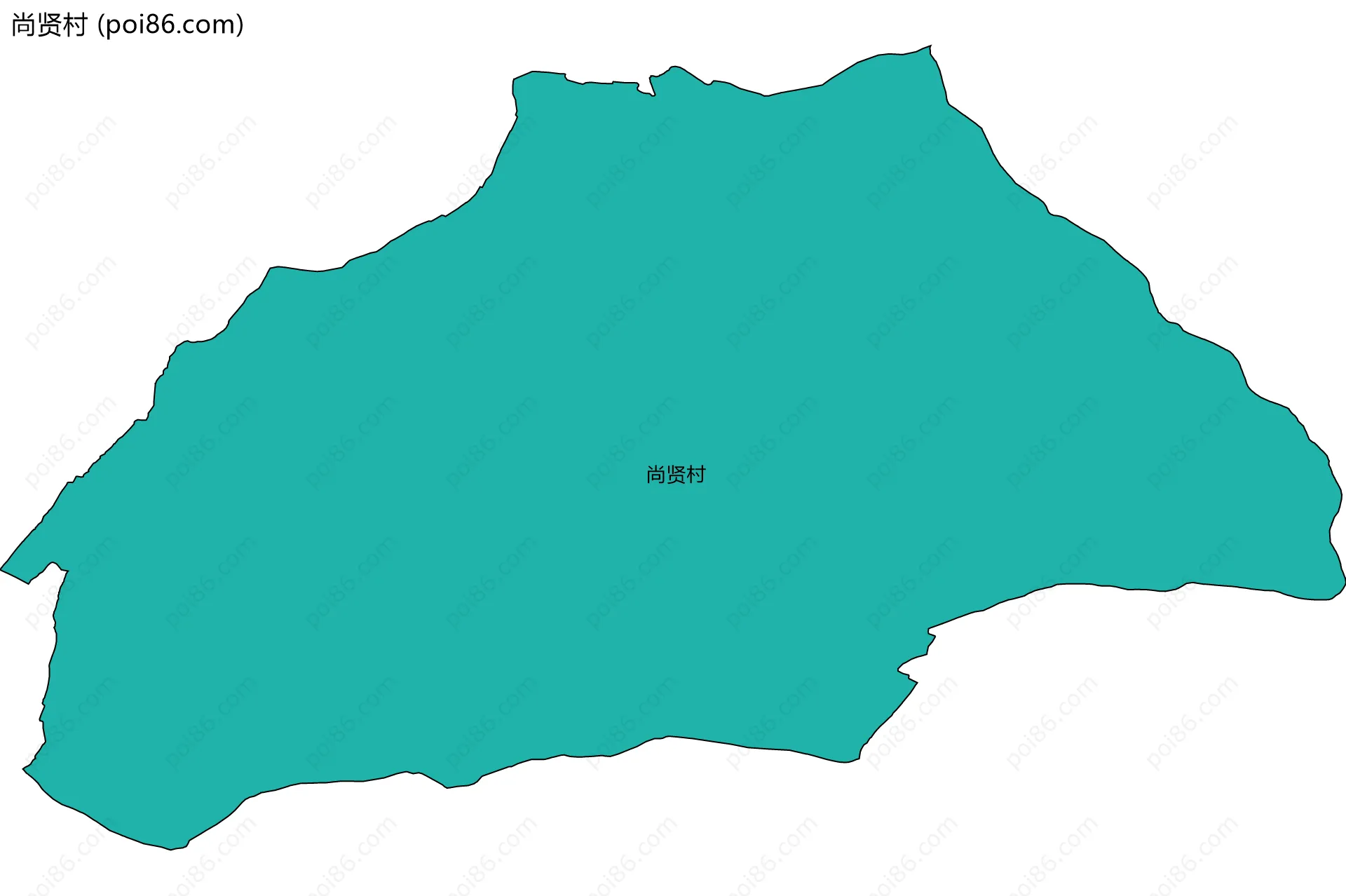 尚贤村边界地图