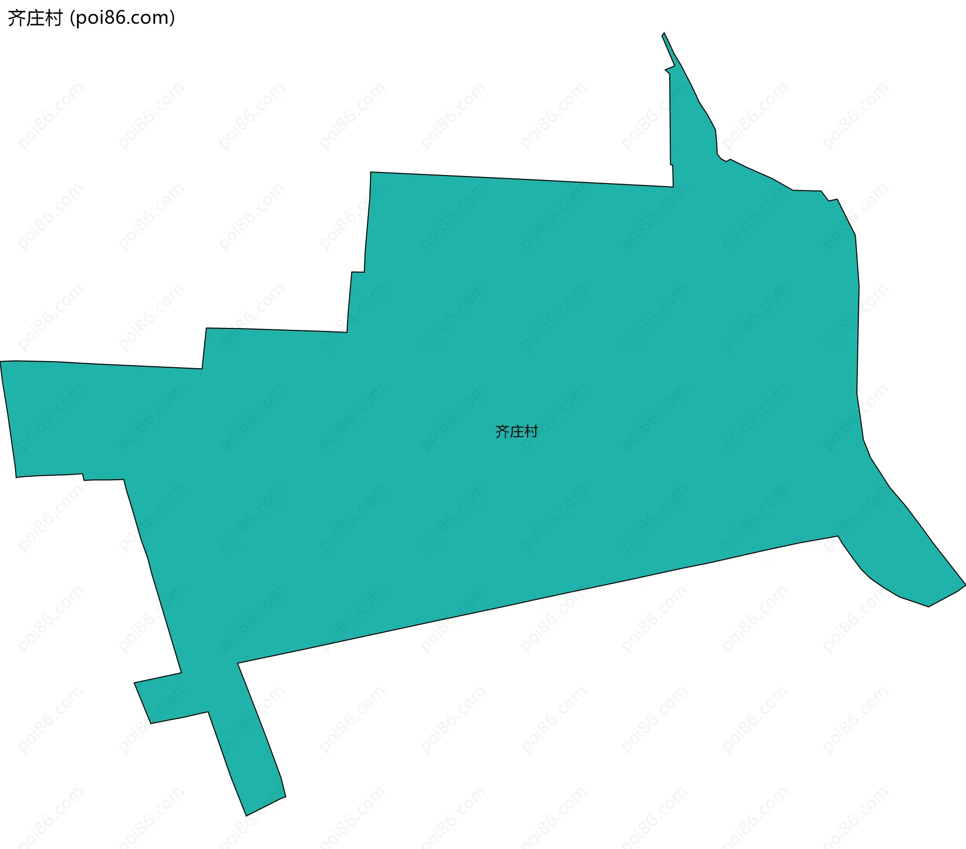 齐庄村边界地图