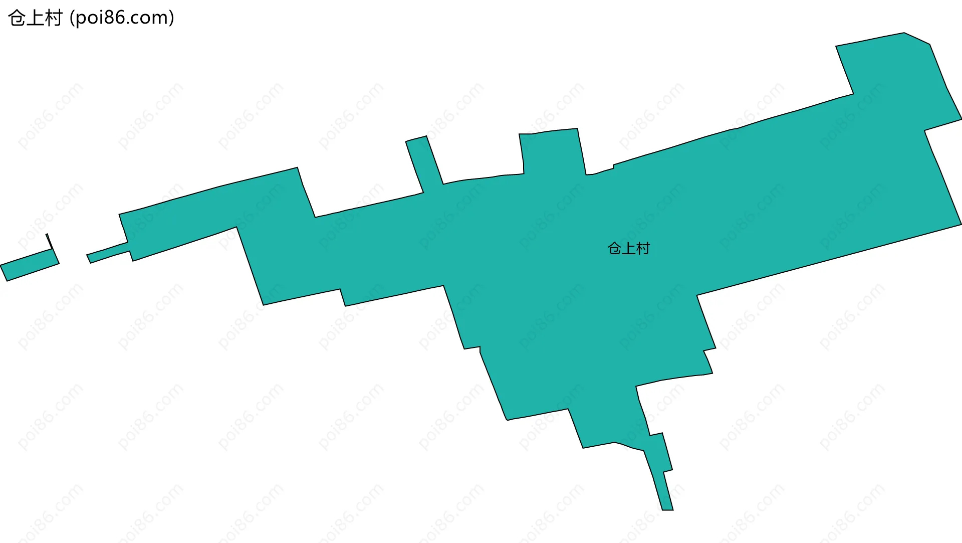 仓上村边界地图
