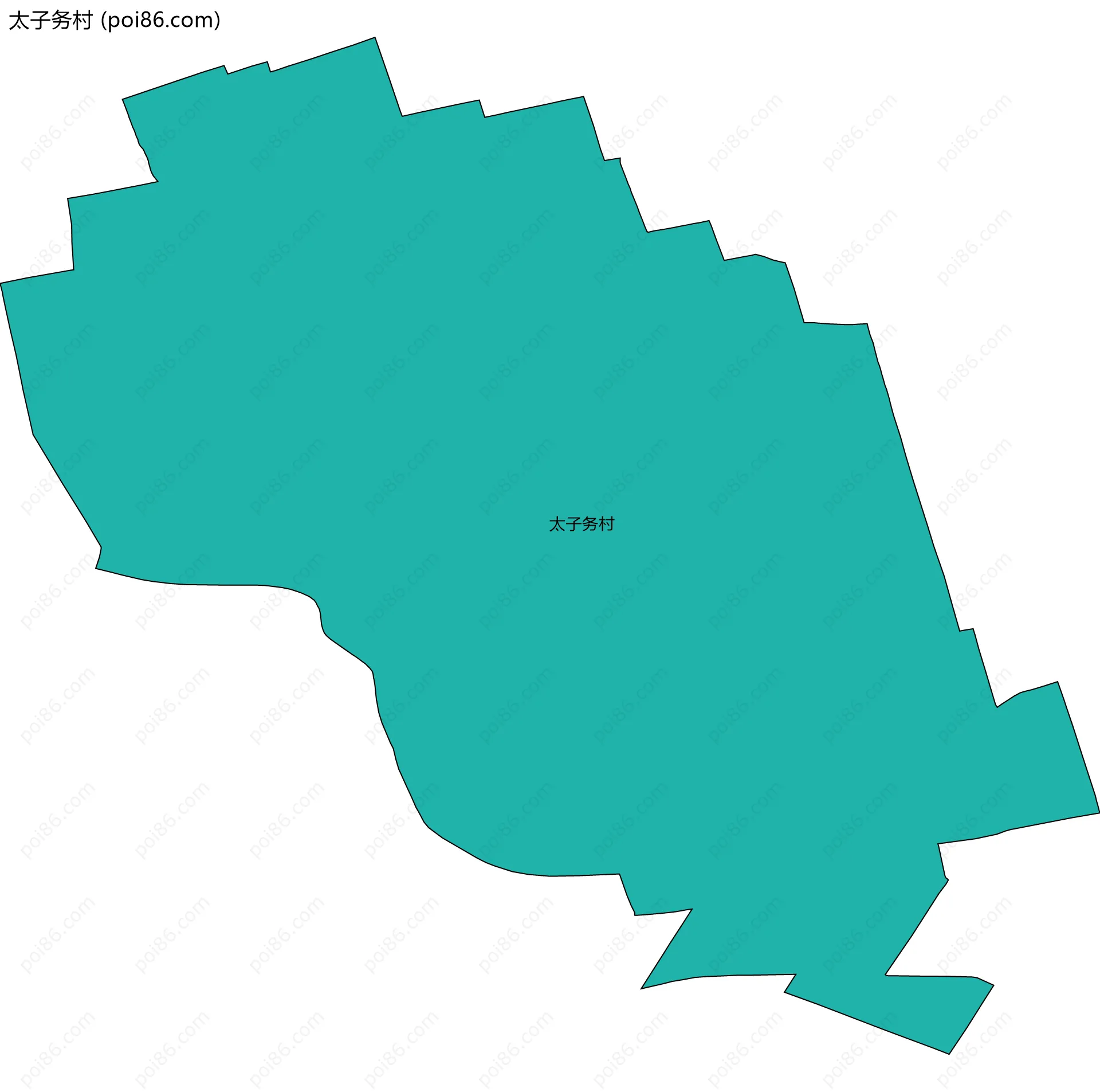 太子务村边界地图