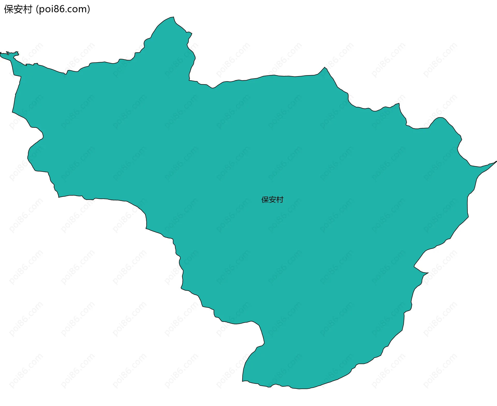 保安村边界地图