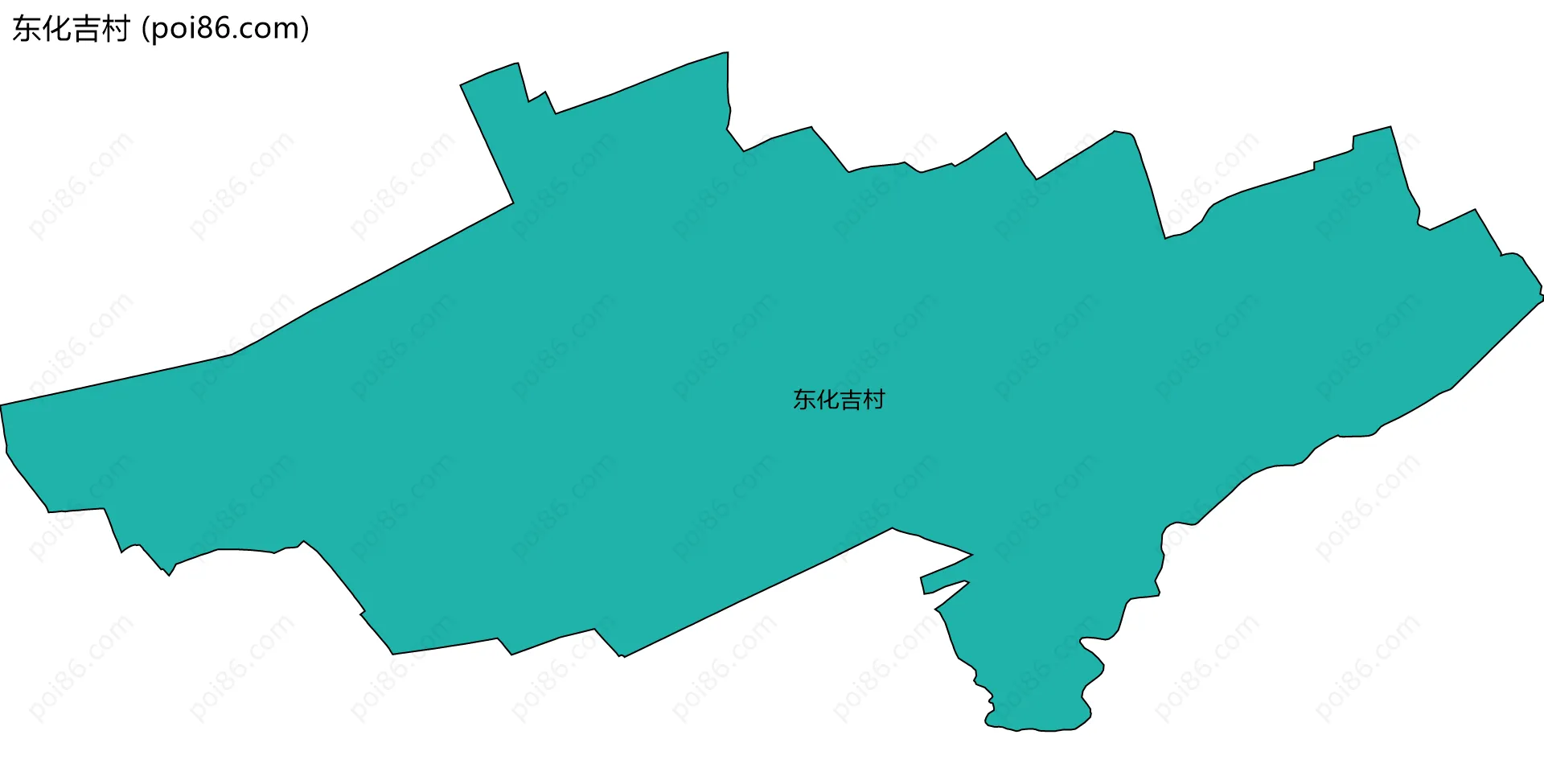 东化吉村边界地图