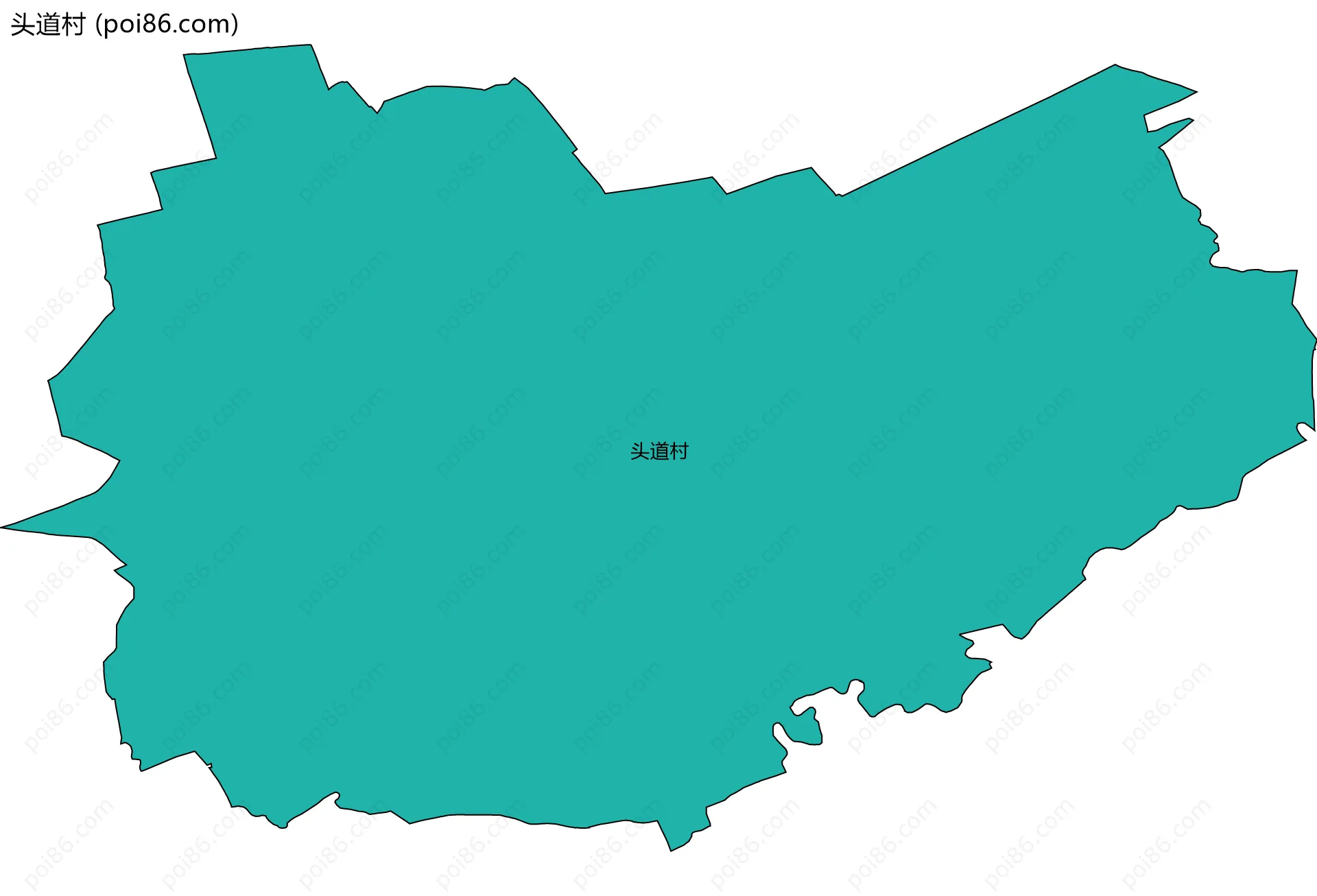 头道村边界地图