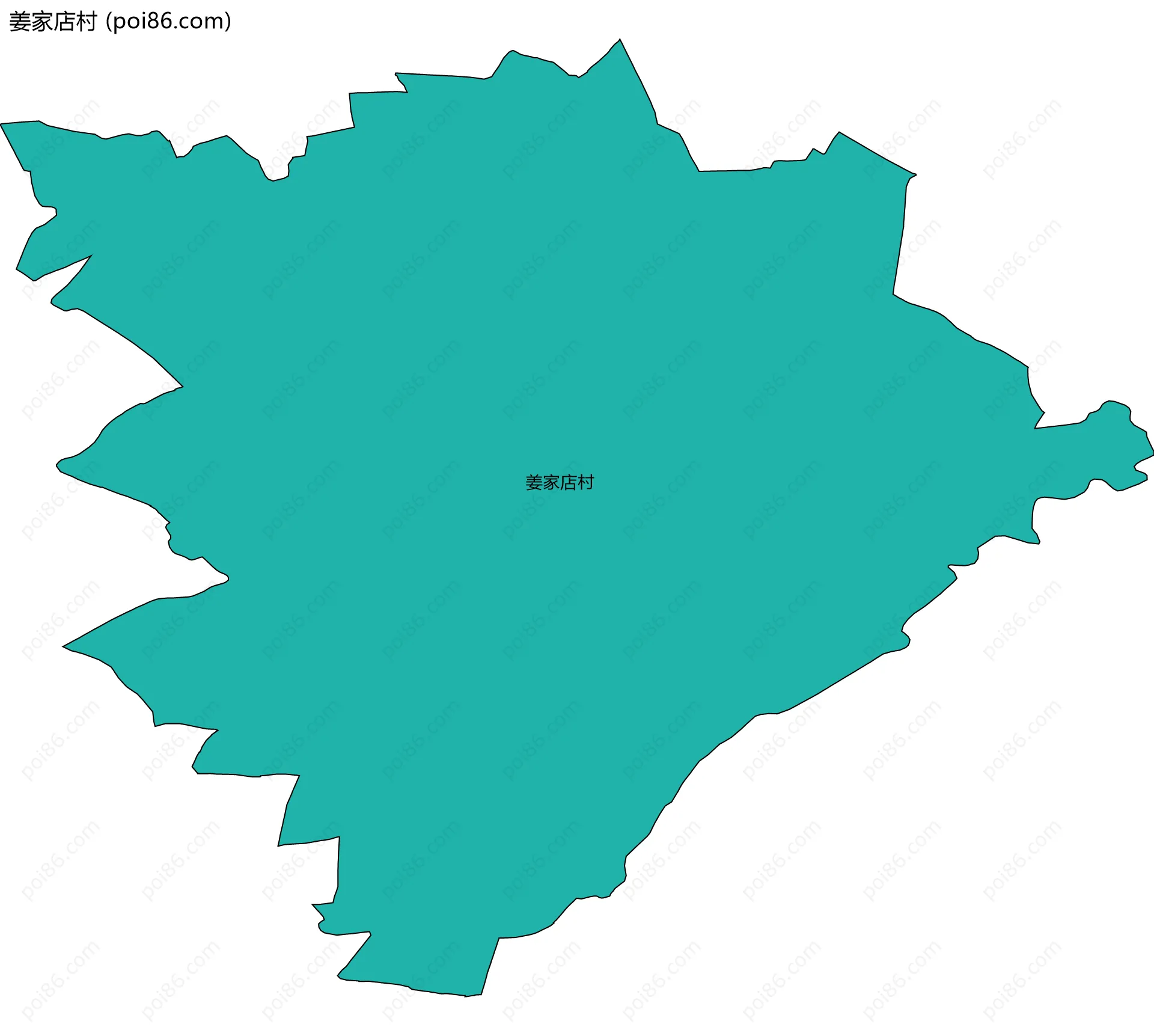 姜家店村边界地图