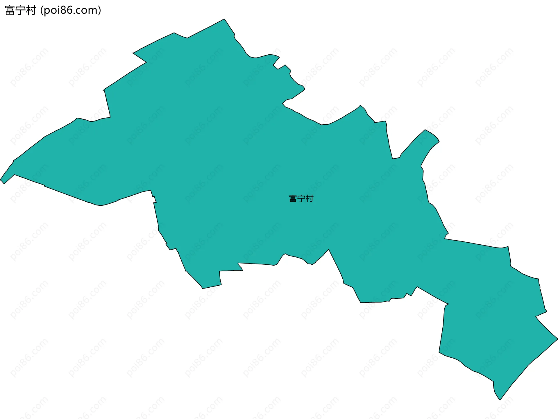 富宁村边界地图
