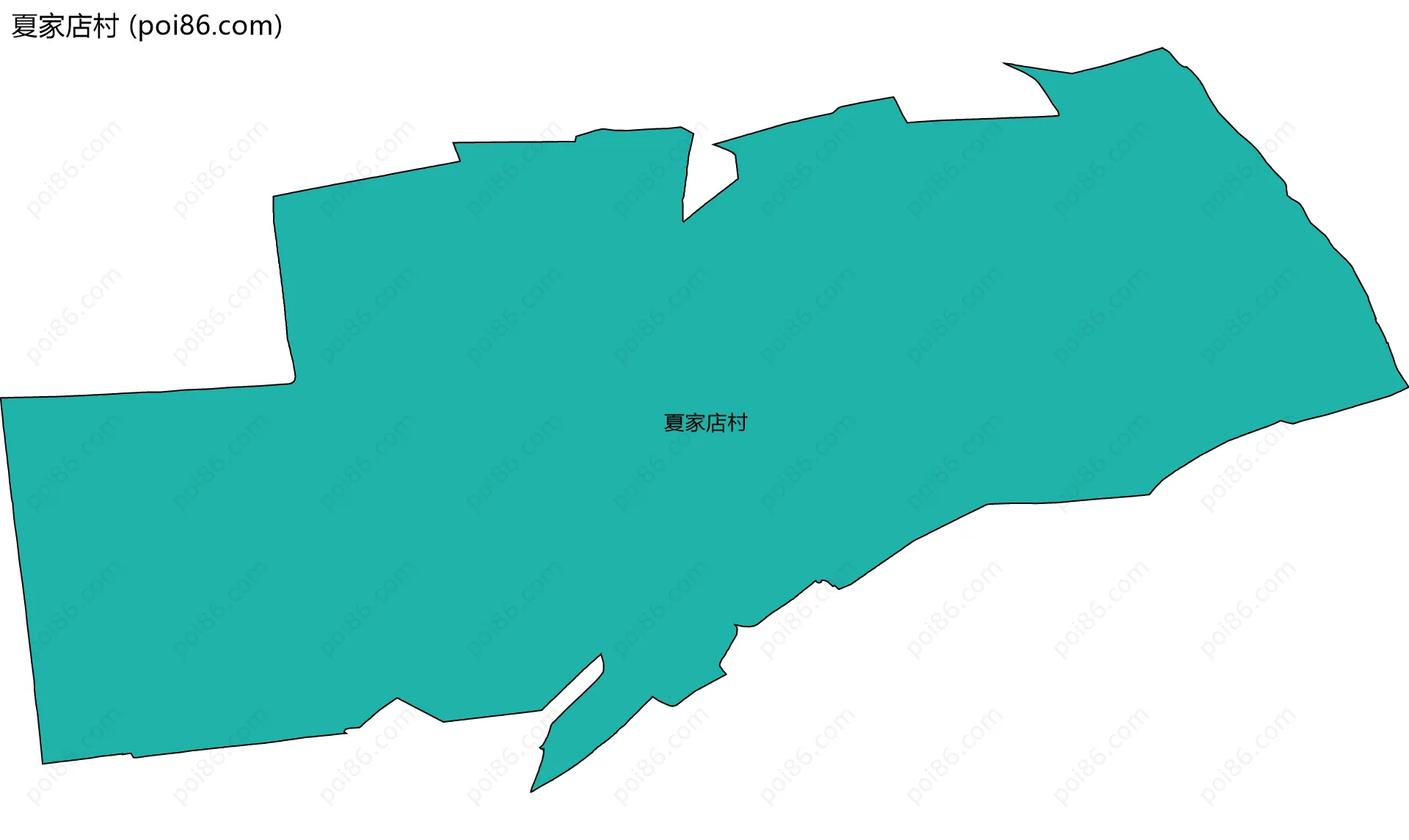 夏家店村边界地图