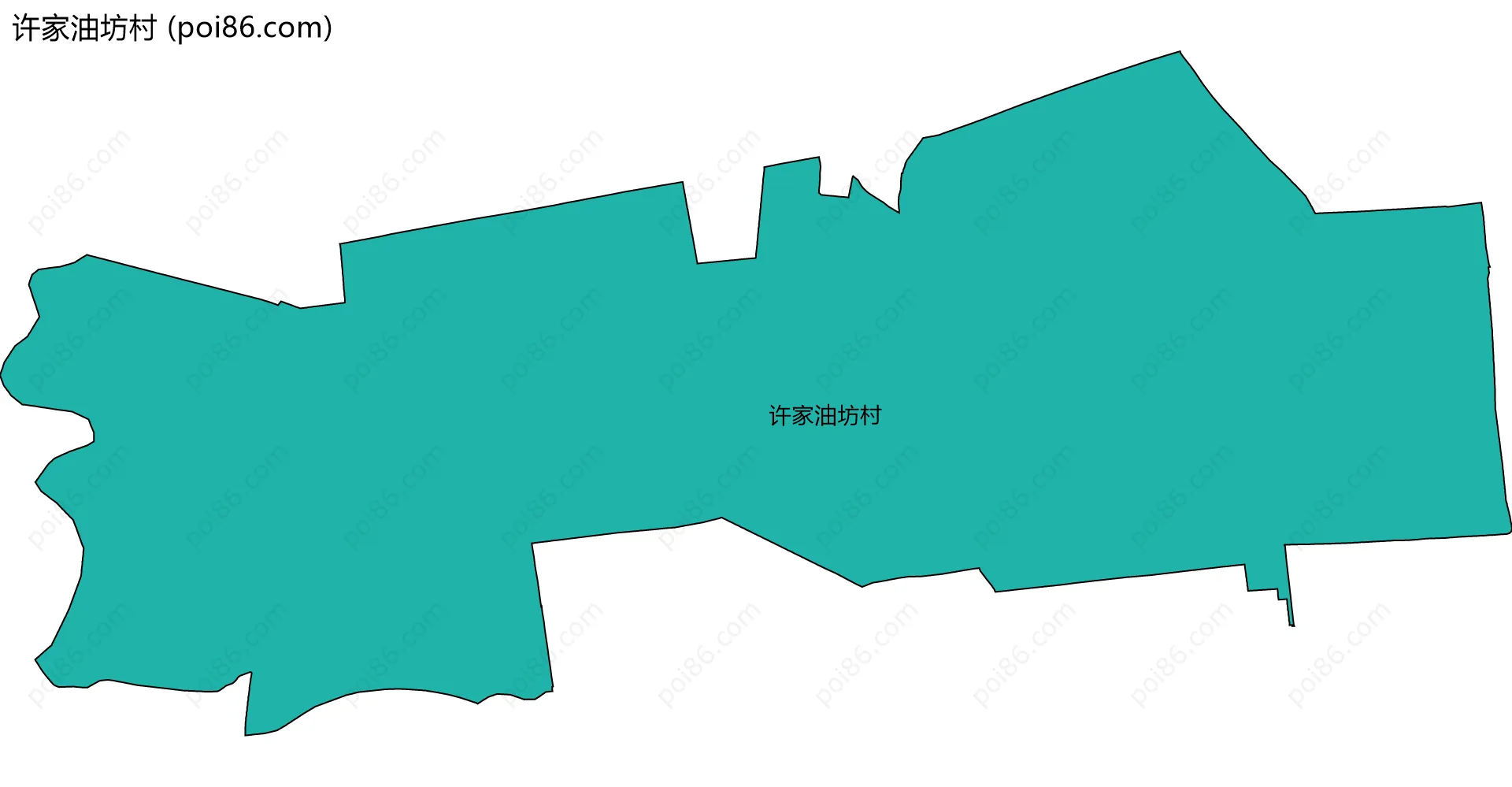 许家油坊村边界地图