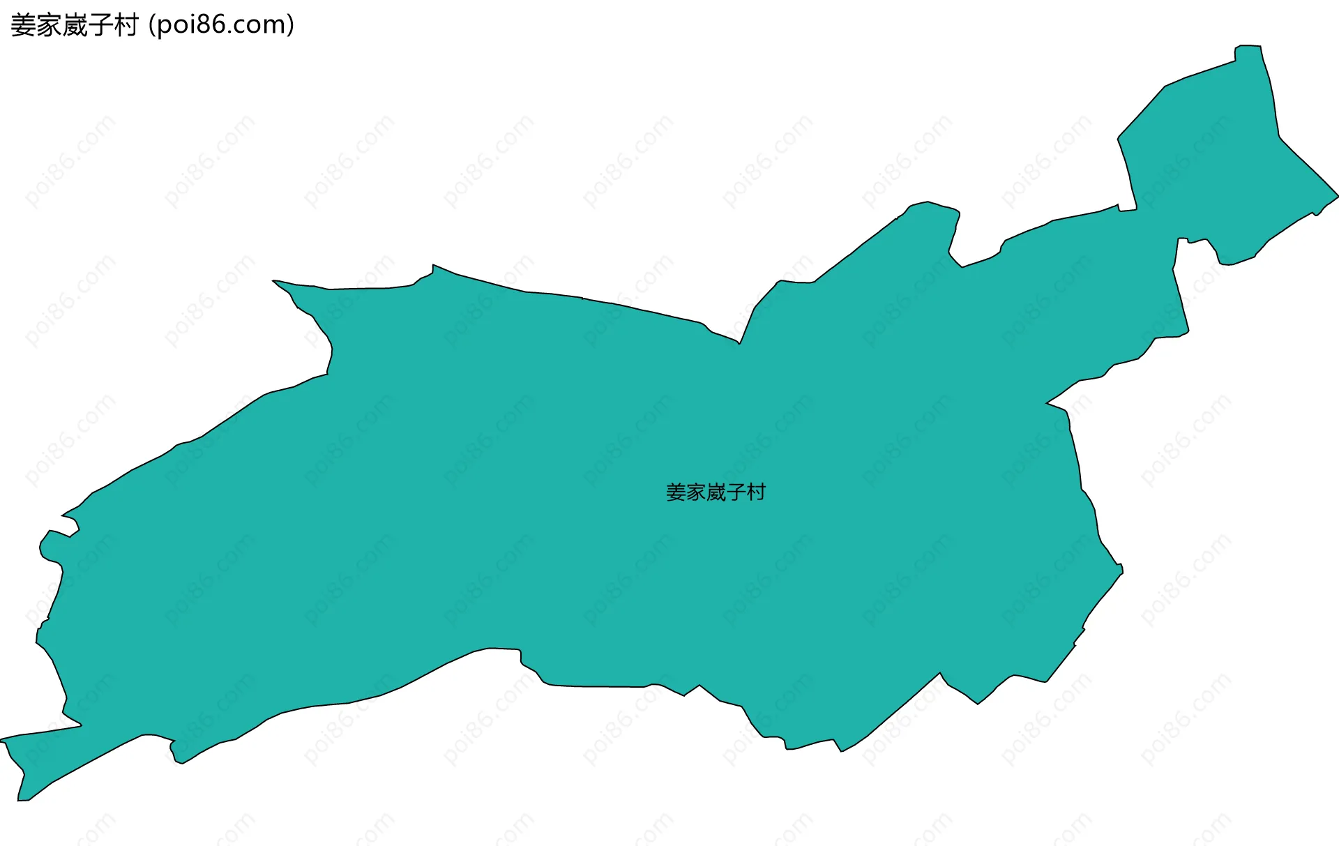 姜家崴子村边界地图