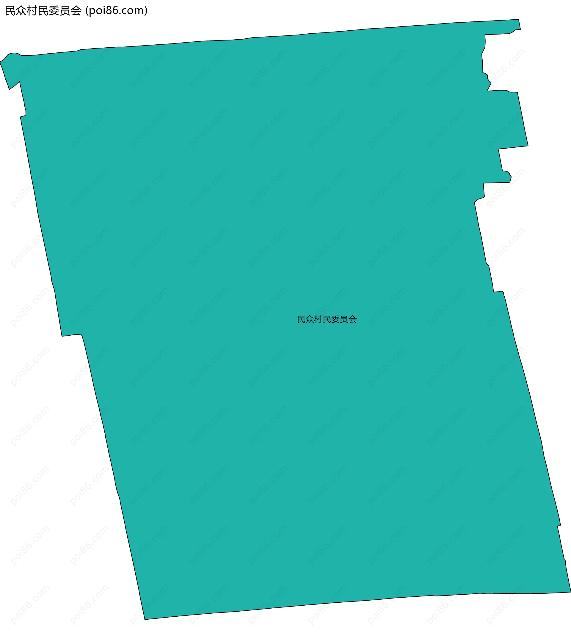 民众村民委员会边界地图