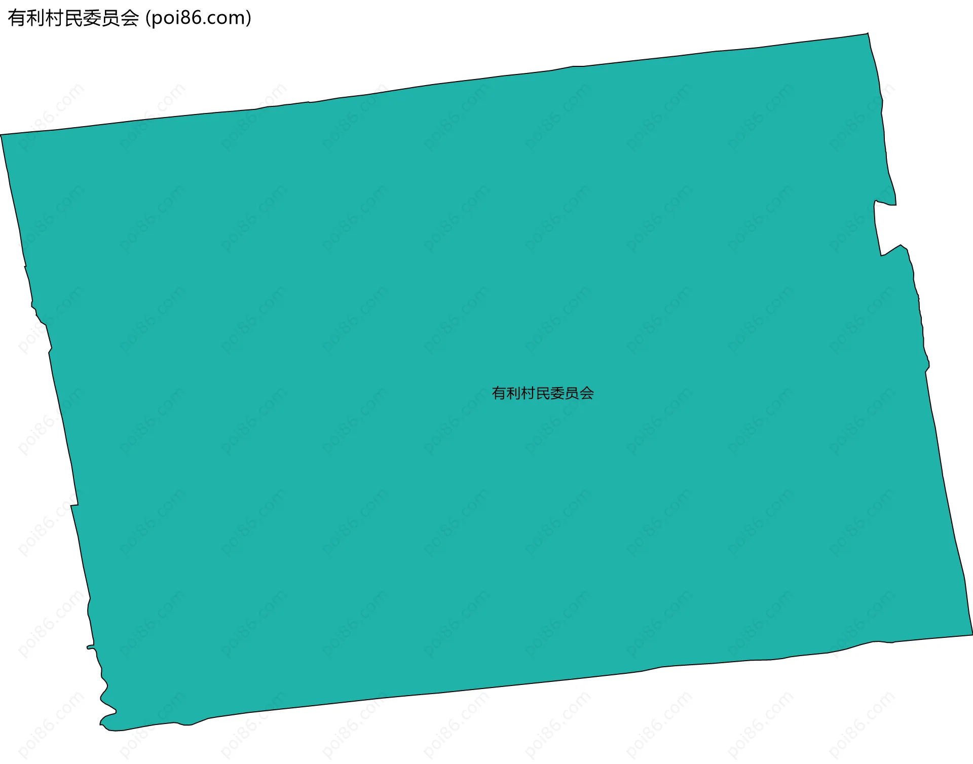 有利村民委员会边界地图