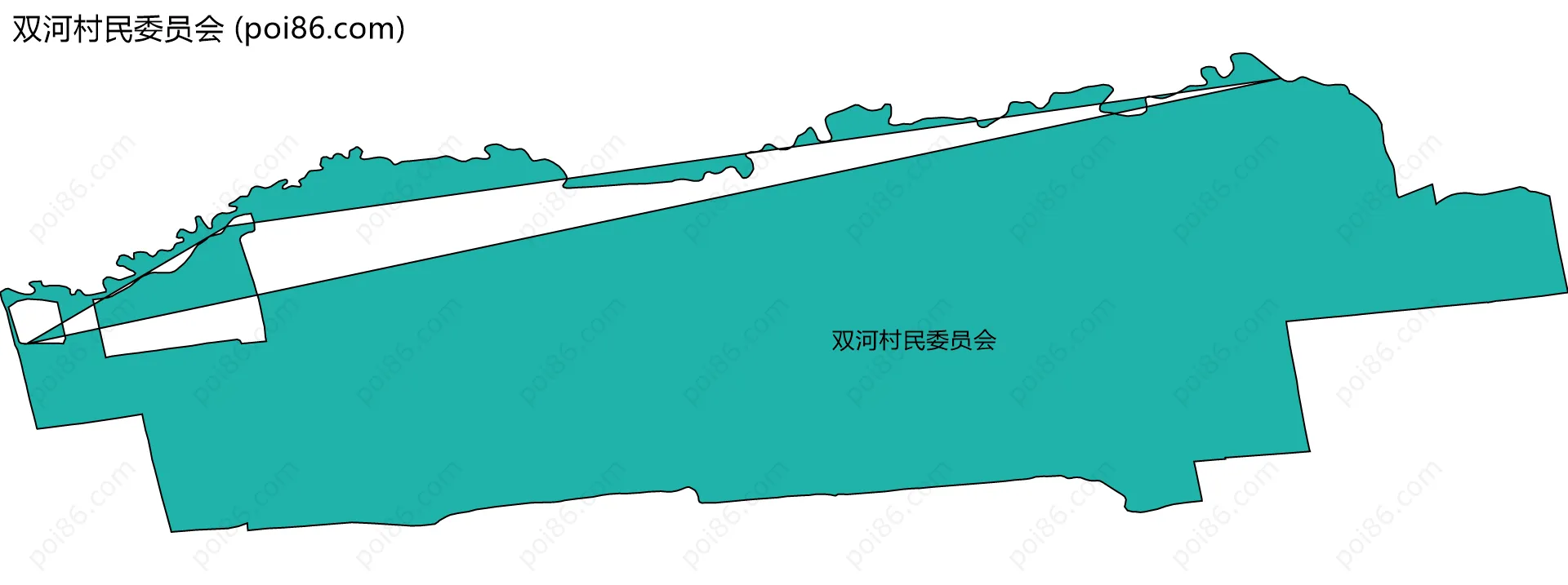 双河村民委员会边界地图