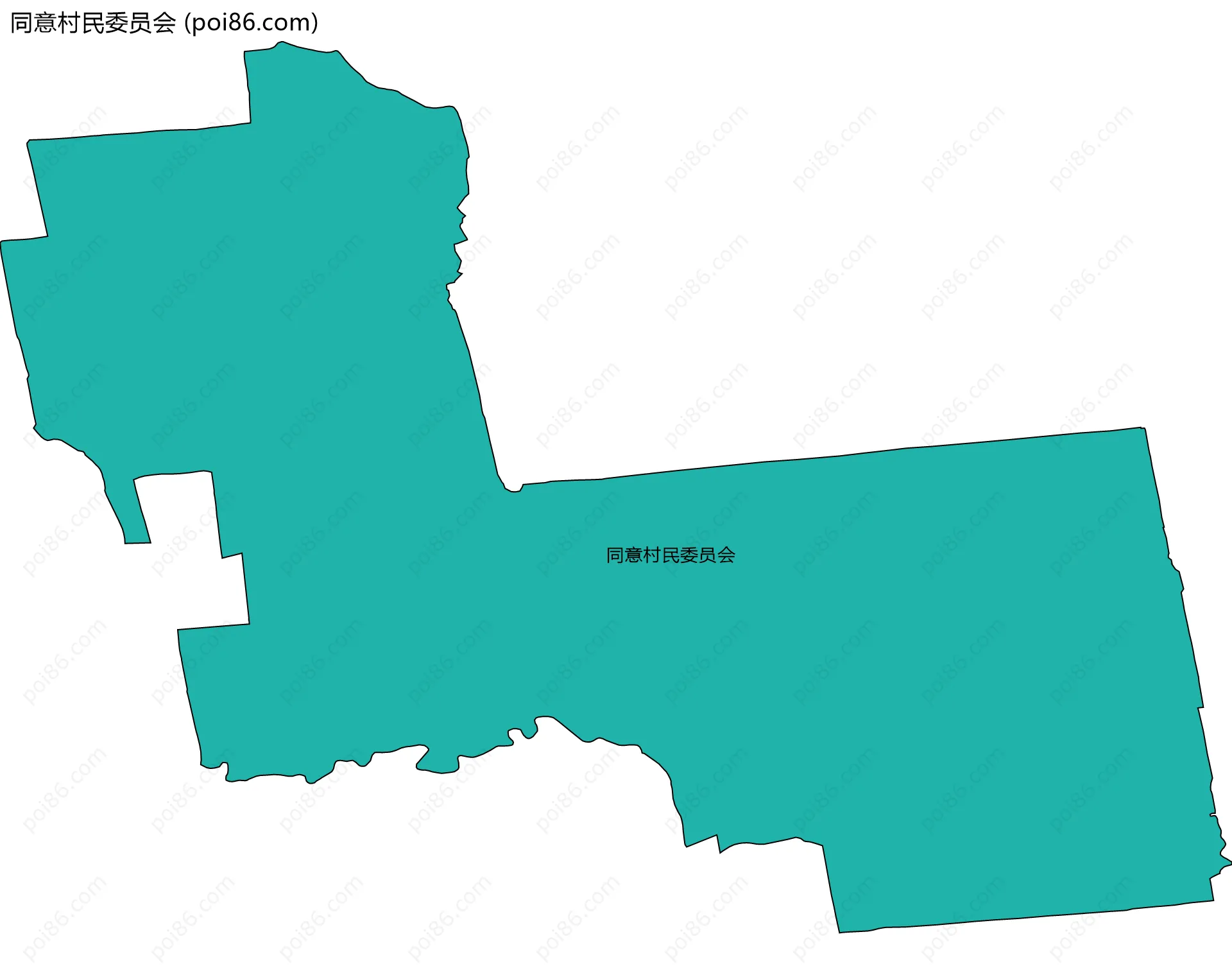 同意村民委员会边界地图