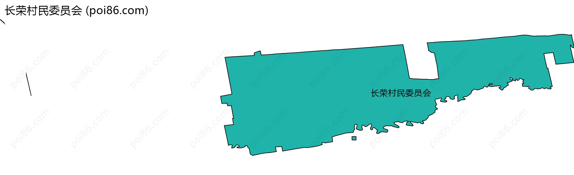 长荣村民委员会边界地图