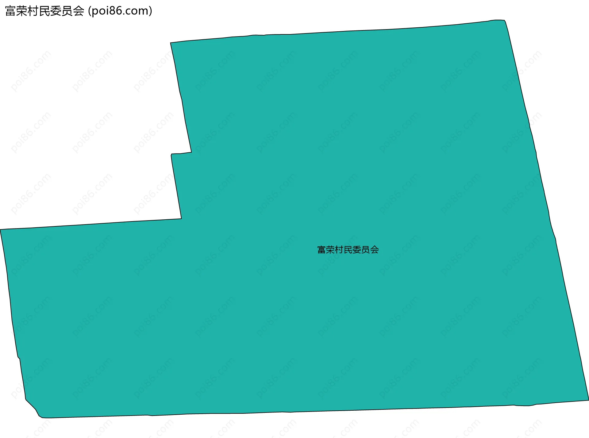 富荣村民委员会边界地图