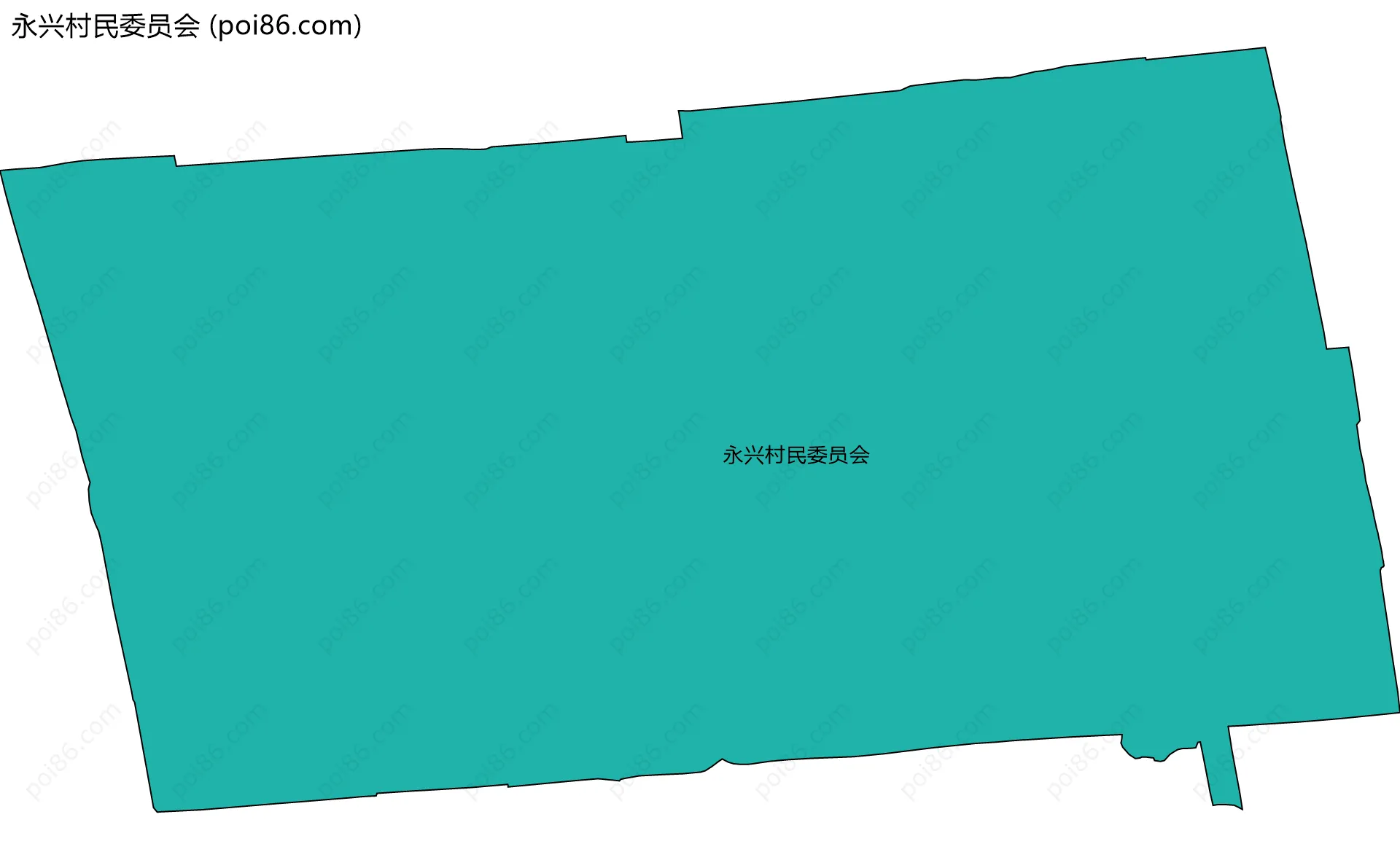 永兴村民委员会边界地图
