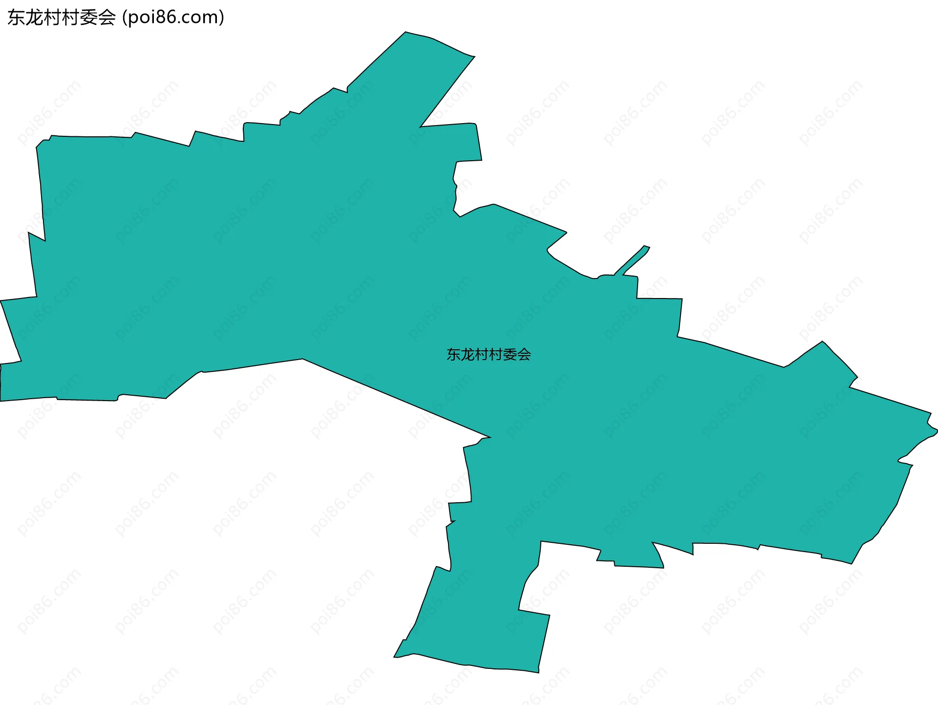 东龙村村委会边界地图