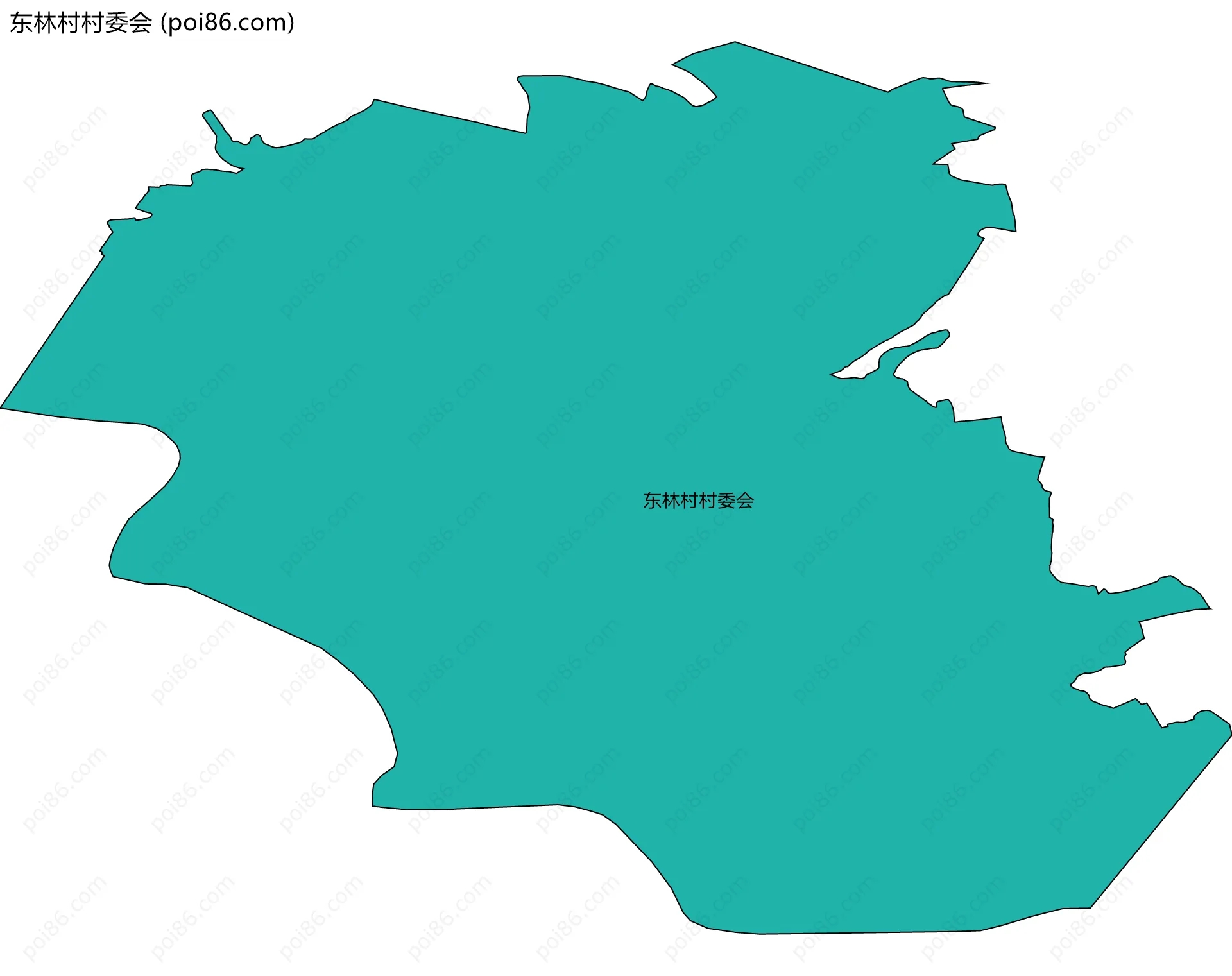 东林村村委会边界地图