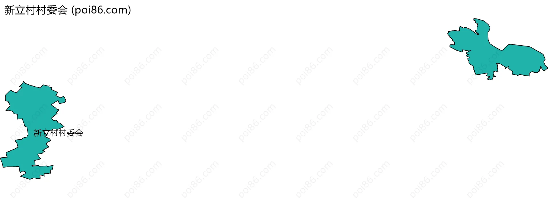 新立村村委会边界地图