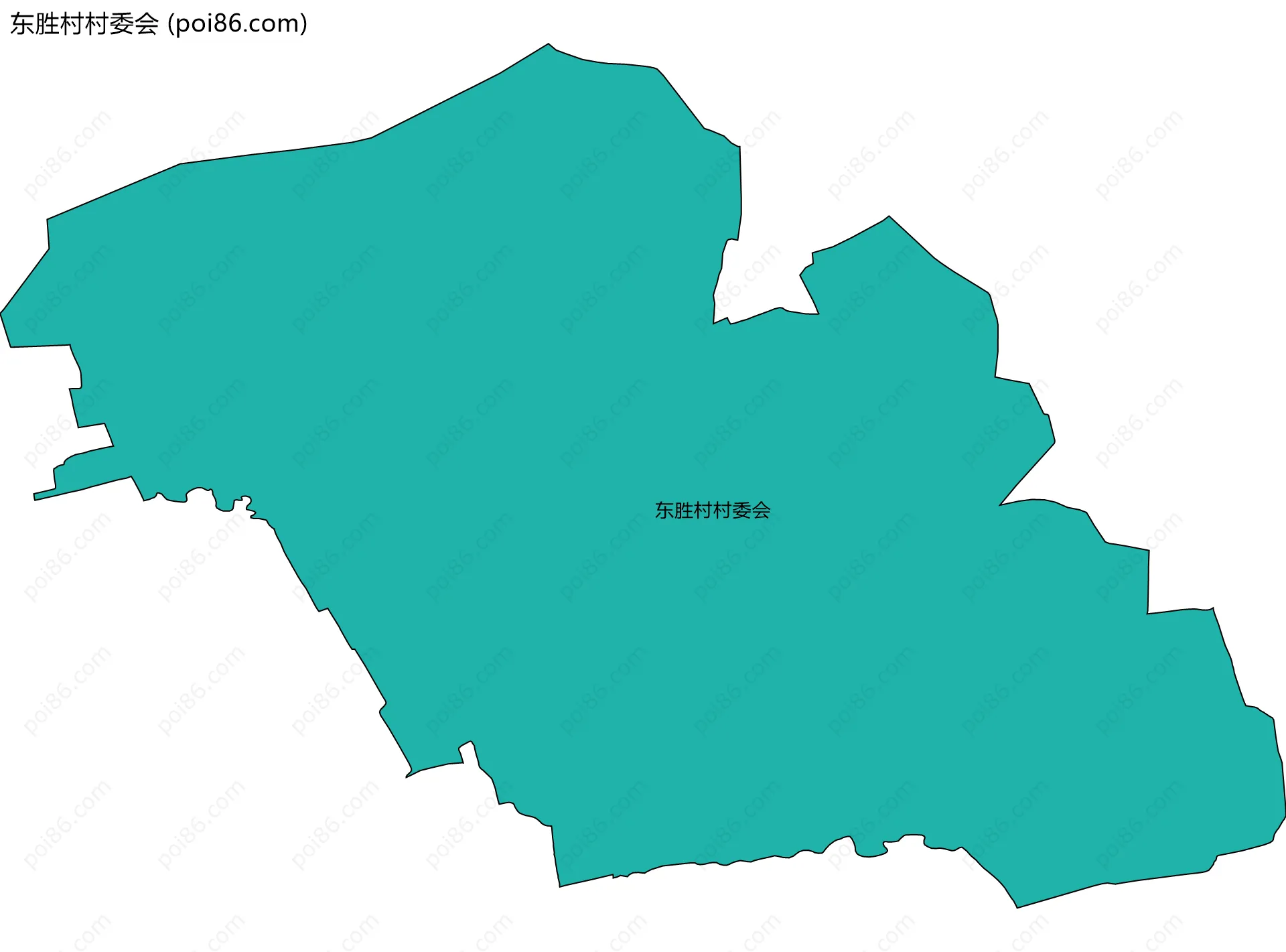 东胜村村委会边界地图