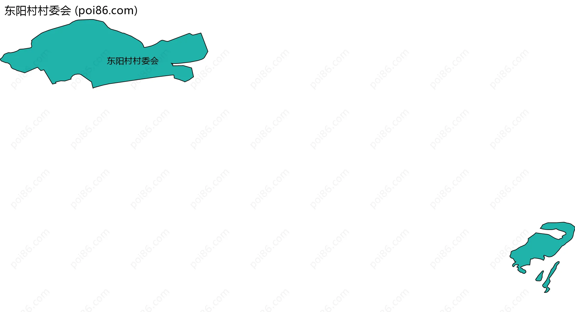 东阳村村委会边界地图
