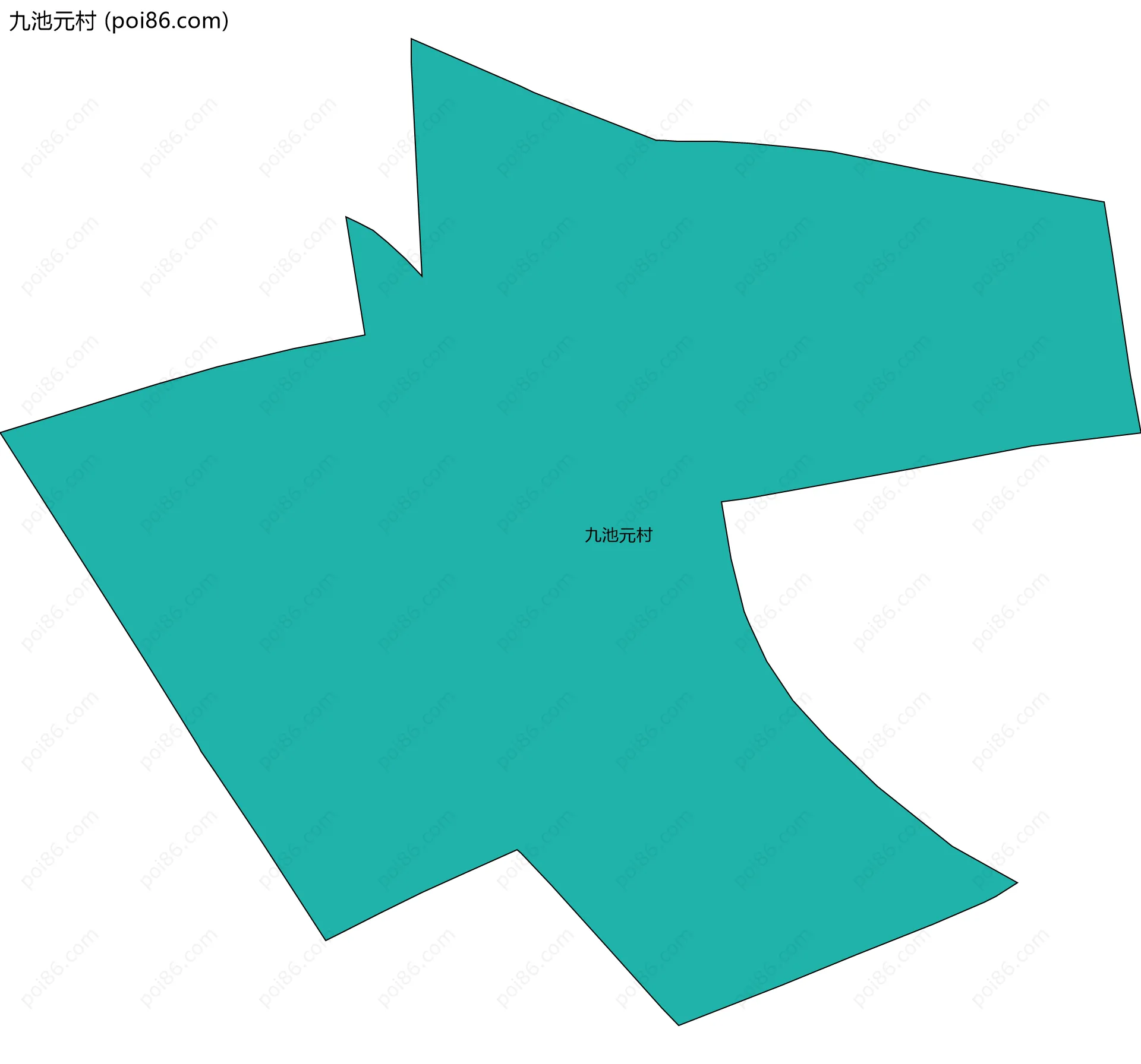 九池元村边界地图