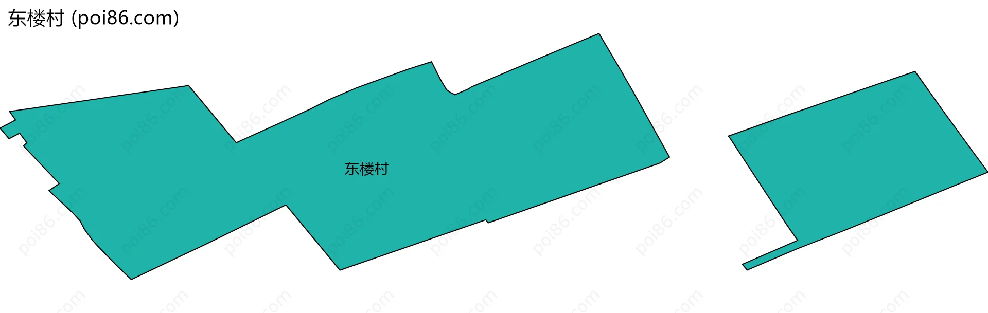 东楼村边界地图