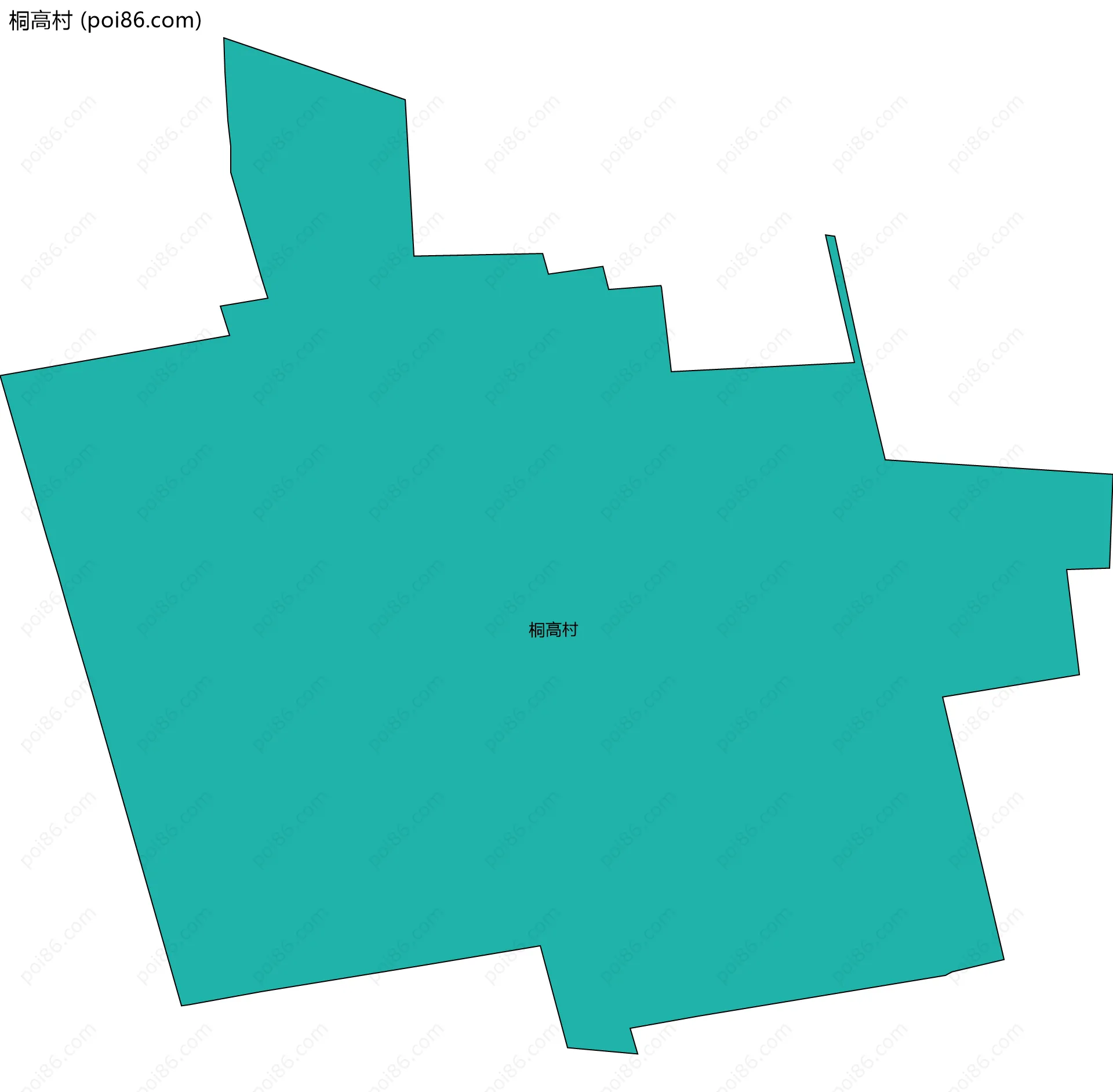 桐高村边界地图
