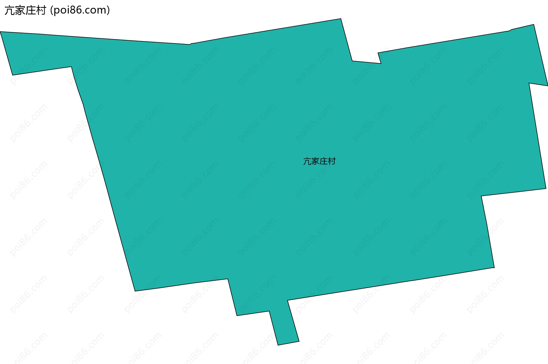 亢家庄村边界地图