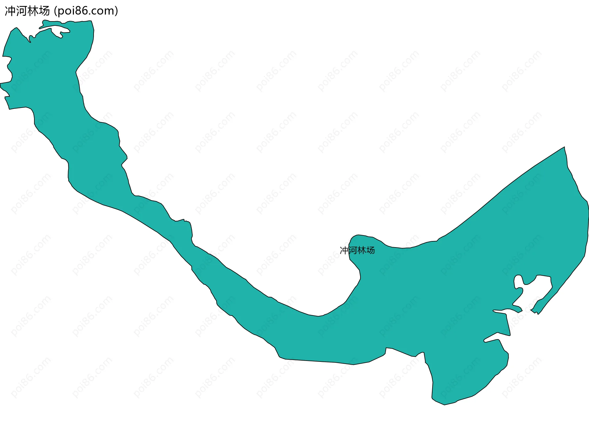 冲河林场边界地图