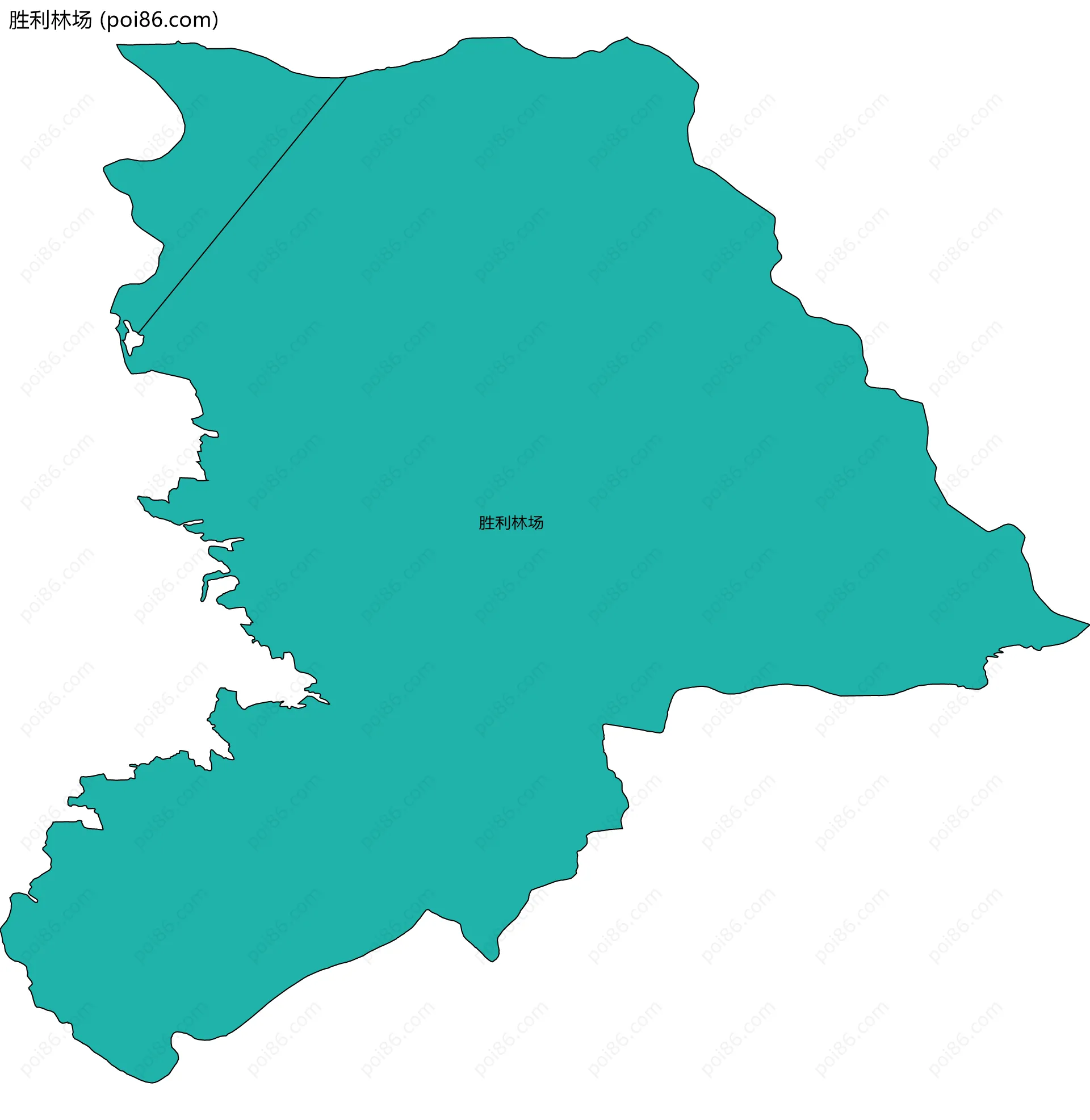 胜利林场边界地图