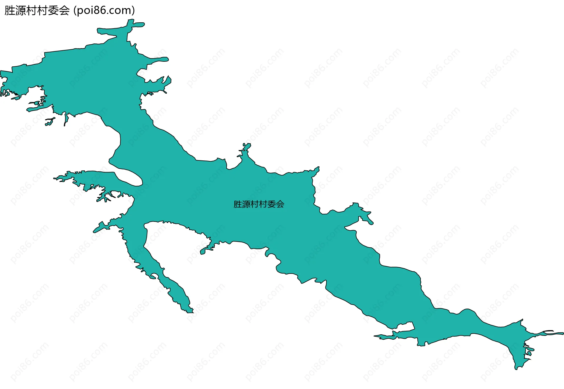 胜源村村委会边界地图
