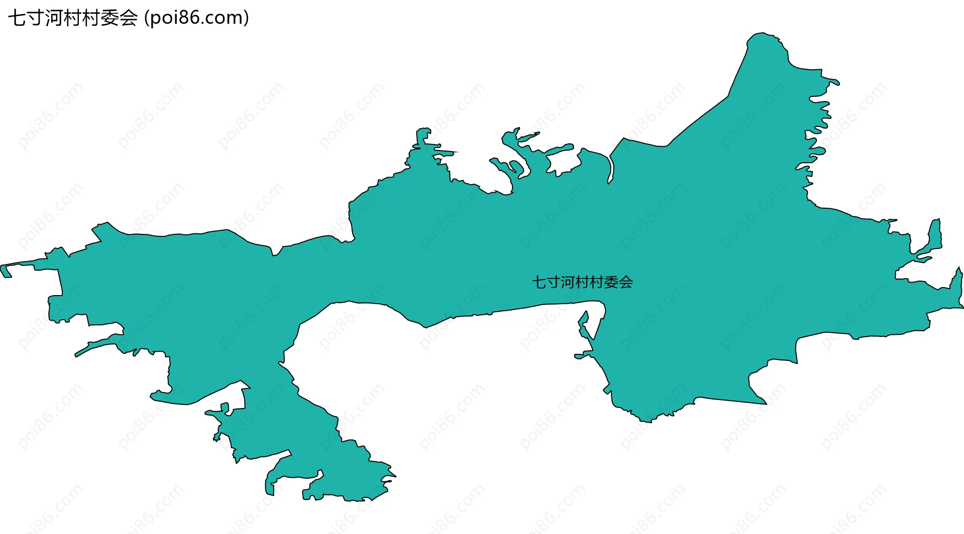 七寸河村村委会边界地图